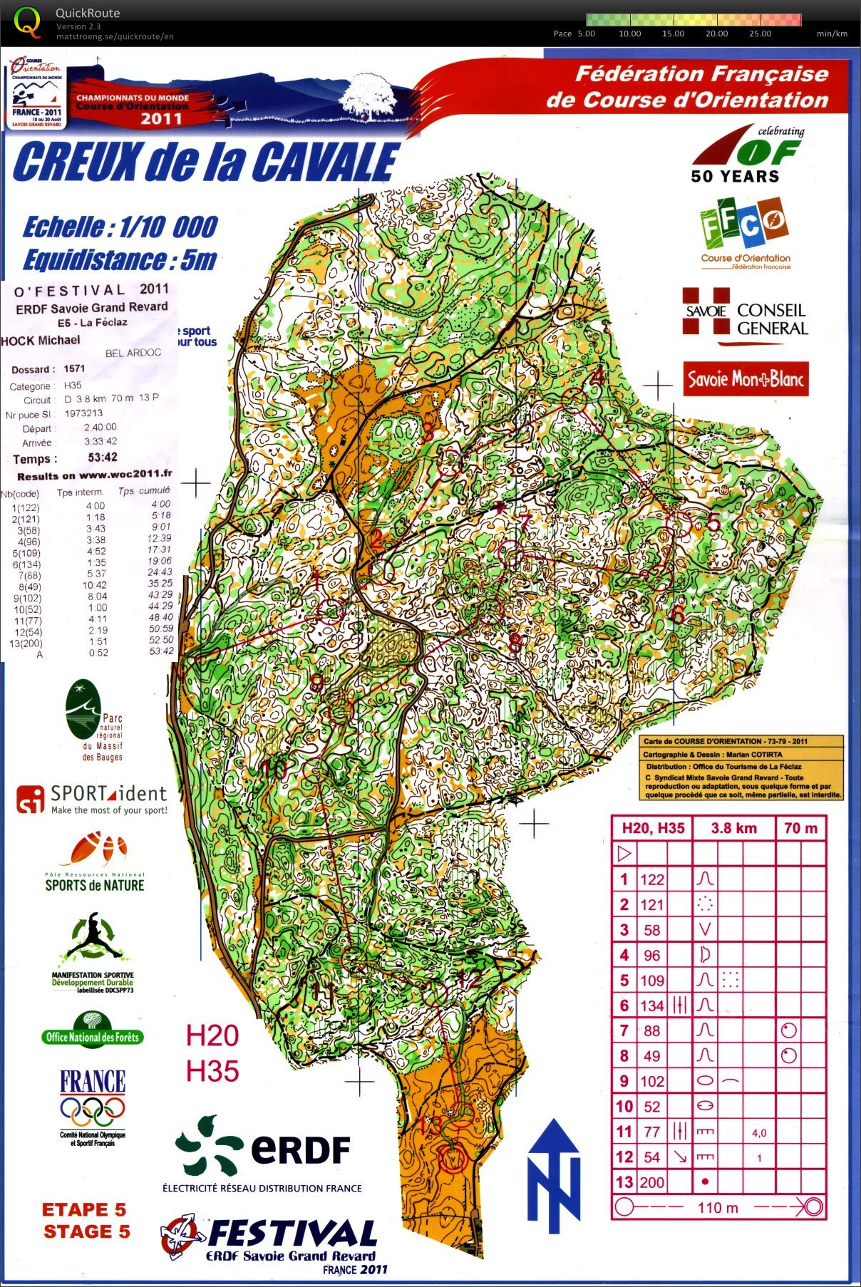 WOC 2011 OFestival Etape 5 (19.08.2011)