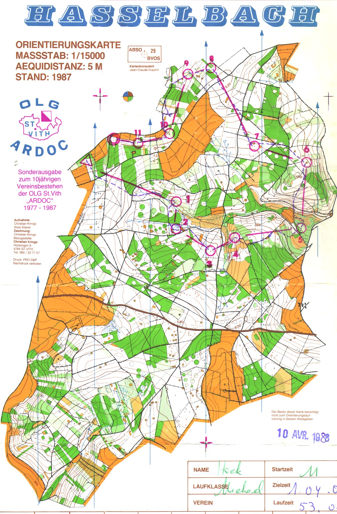 Regionaler OL (10.04.1988)