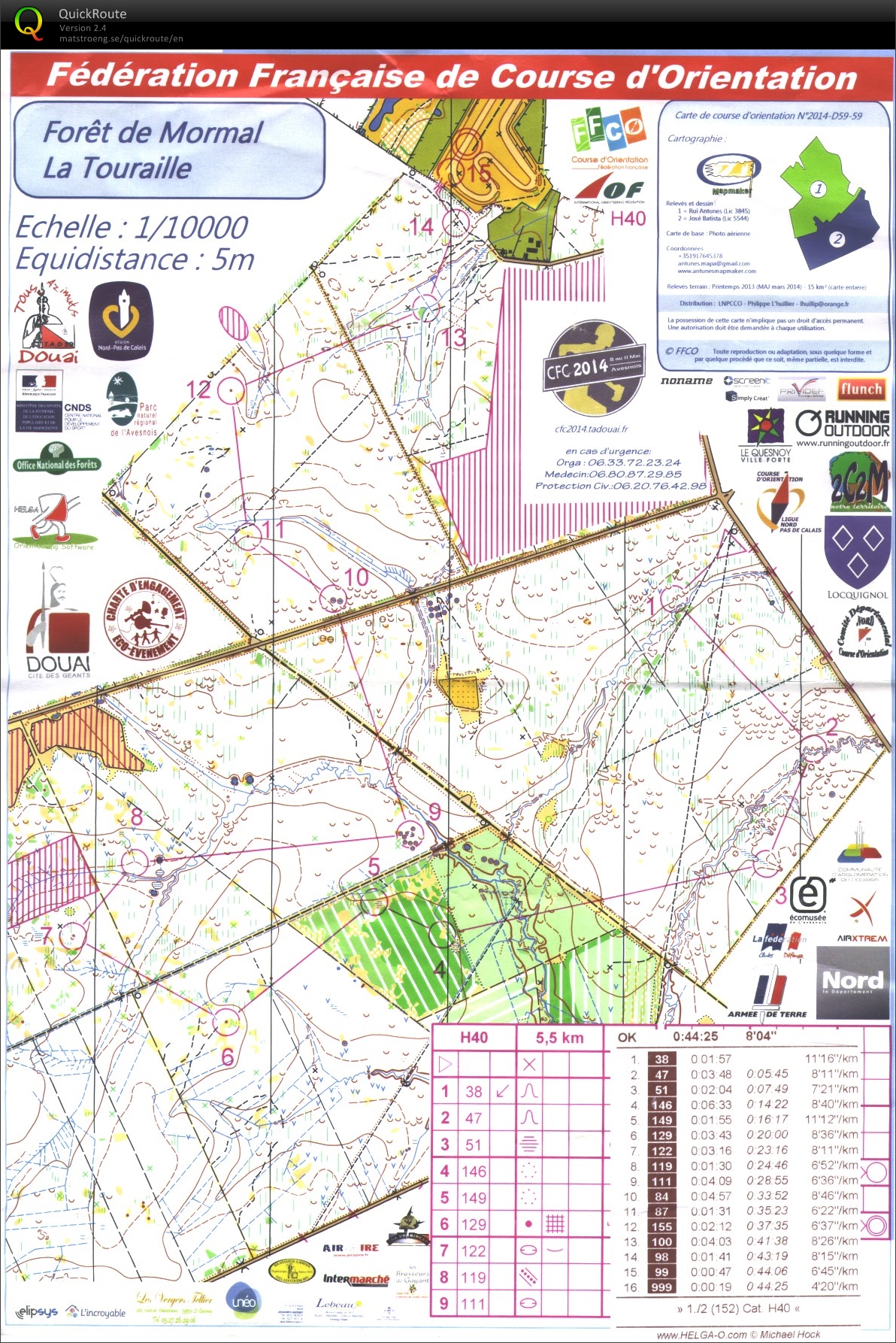 Championnat de France de Moyenne Distance (10.05.2014)