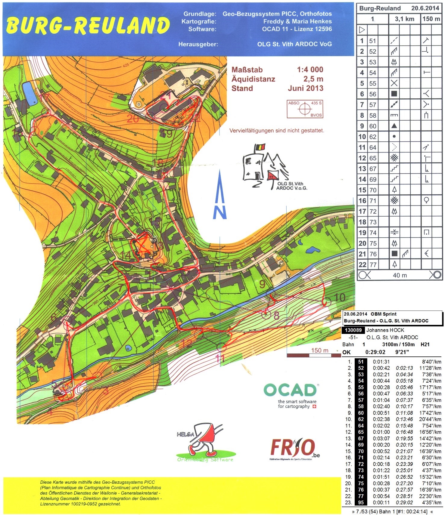 Ostbelgische Meisterschaft Sprint (25.06.2014)