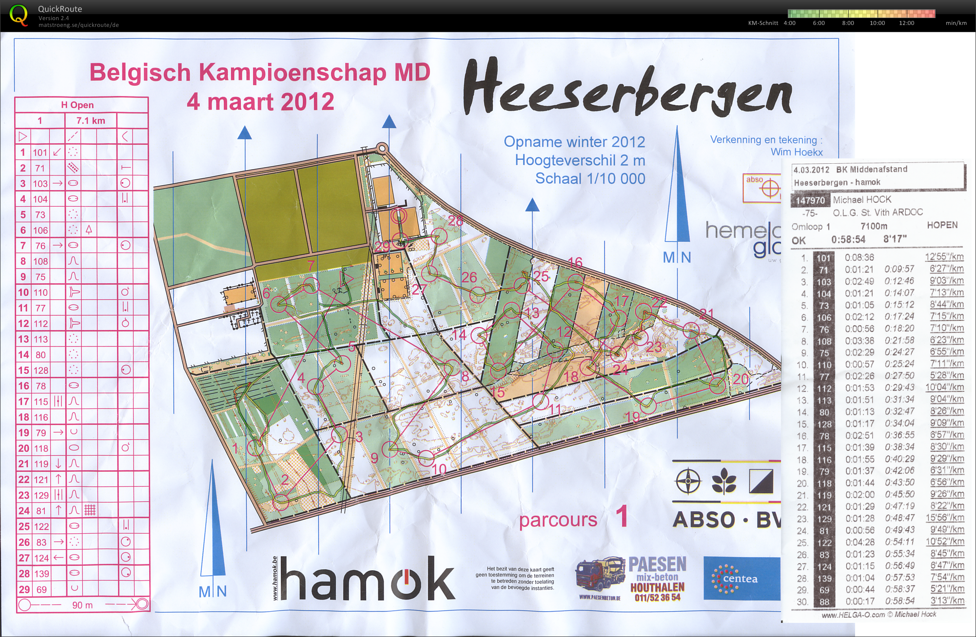 Belgische Meisterschaft Mitteldistanz (04.03.2012)