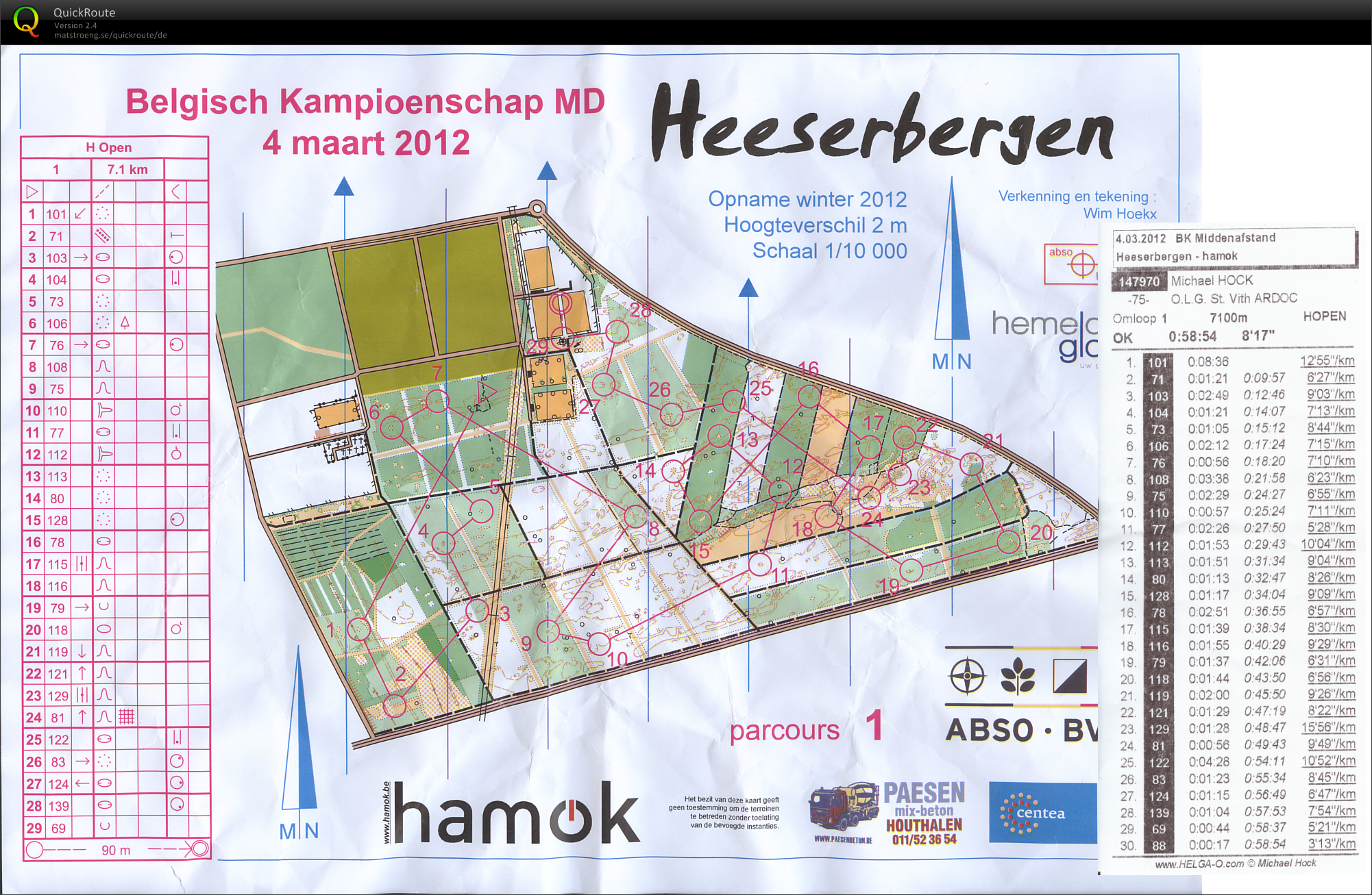 Belgische Meisterschaft Mitteldistanz (04.03.2012)
