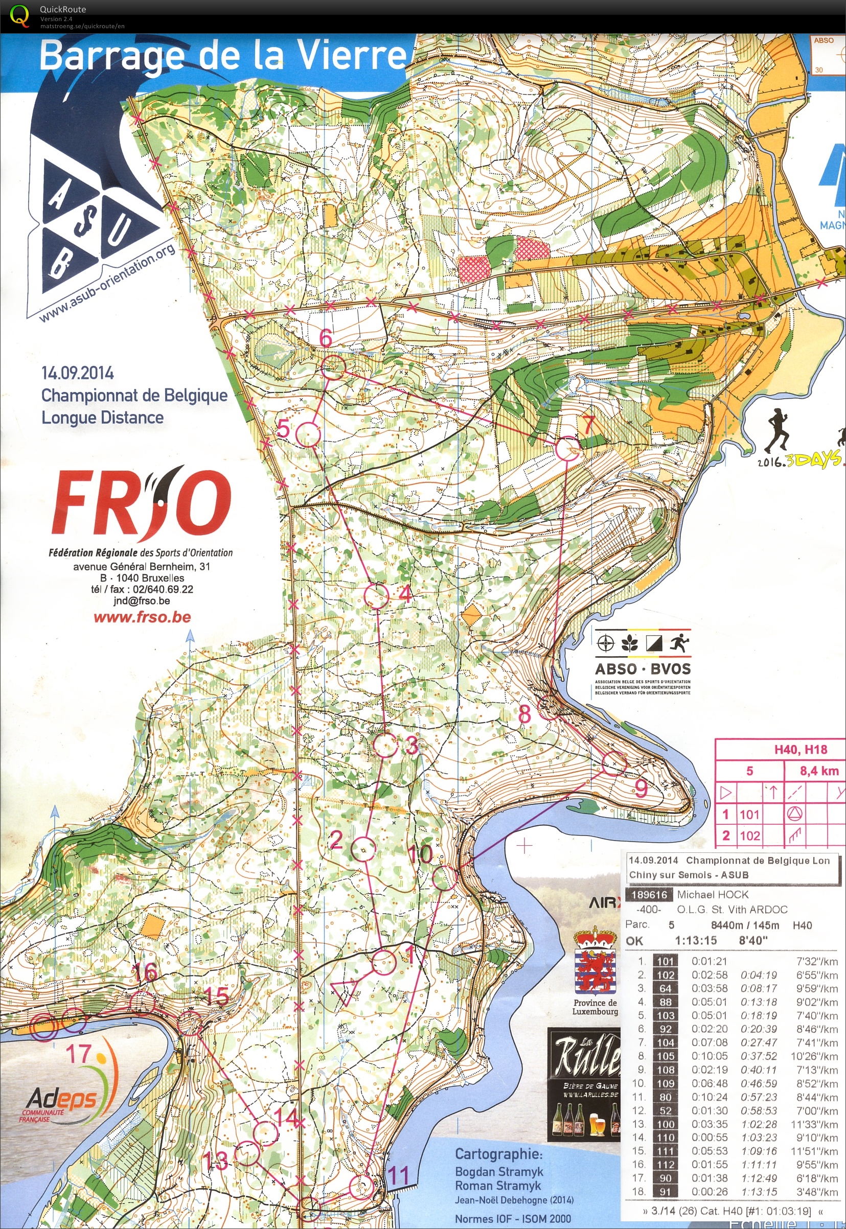 Championnat de Belgique Longue Distance (2014-09-14)