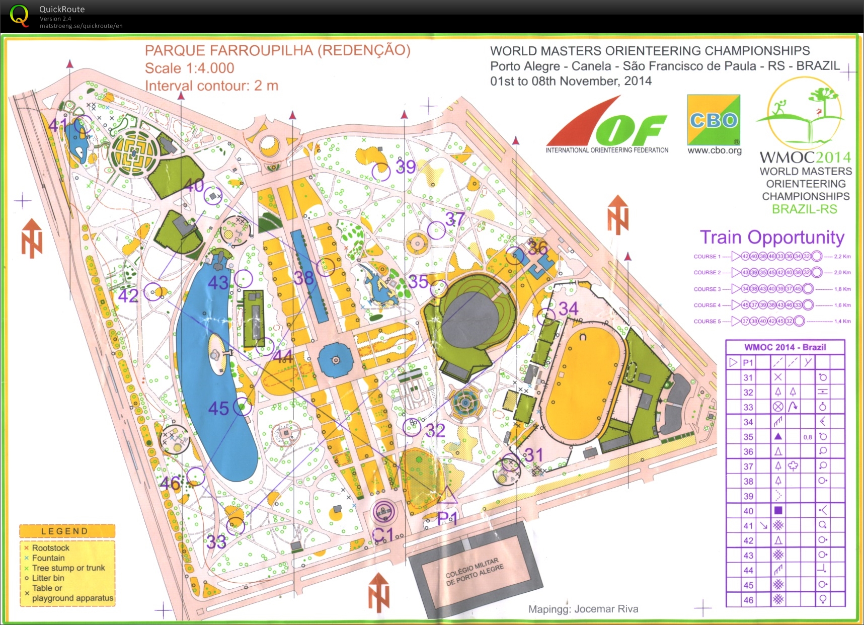 WMOC 2014 Sprint Training (31.10.2014)