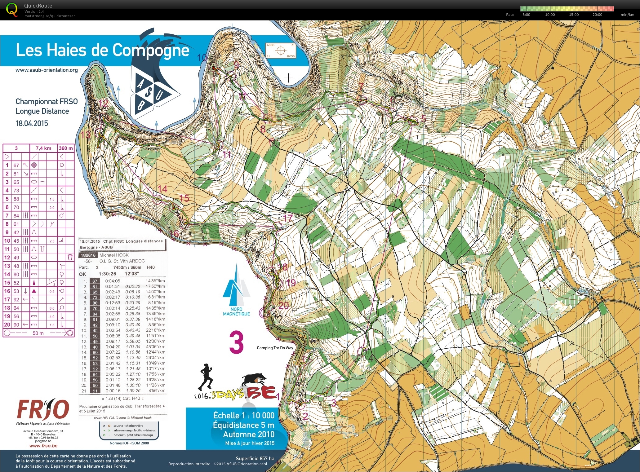 Championnat FRSO Longue distance (18.04.2015)