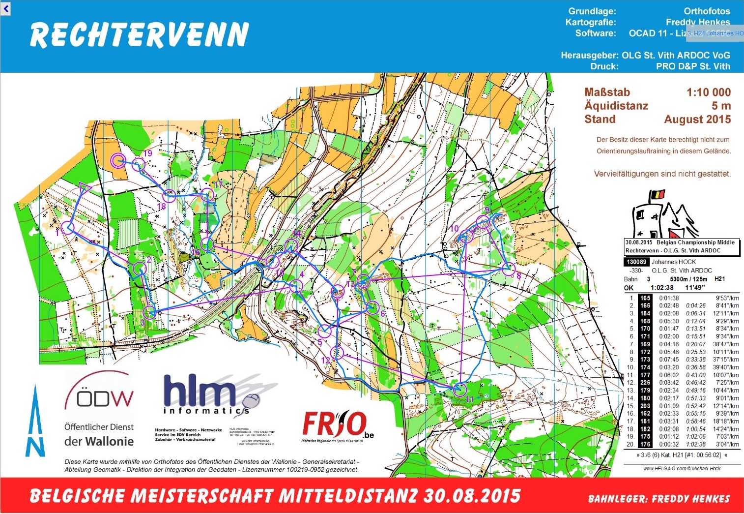 Belgische Meisterschaft Middle (30.08.2015)