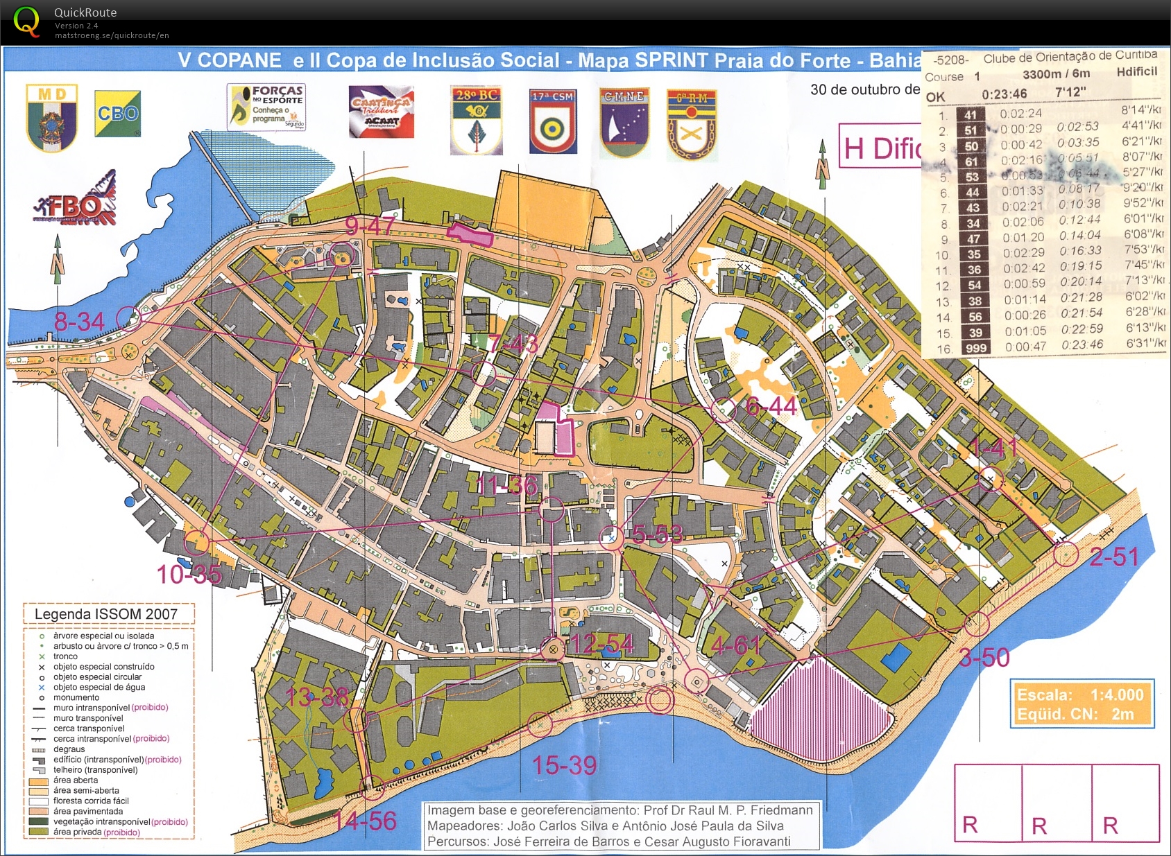 Copa Nordeste de Orientação 2015 - Sprint (30.10.2015)