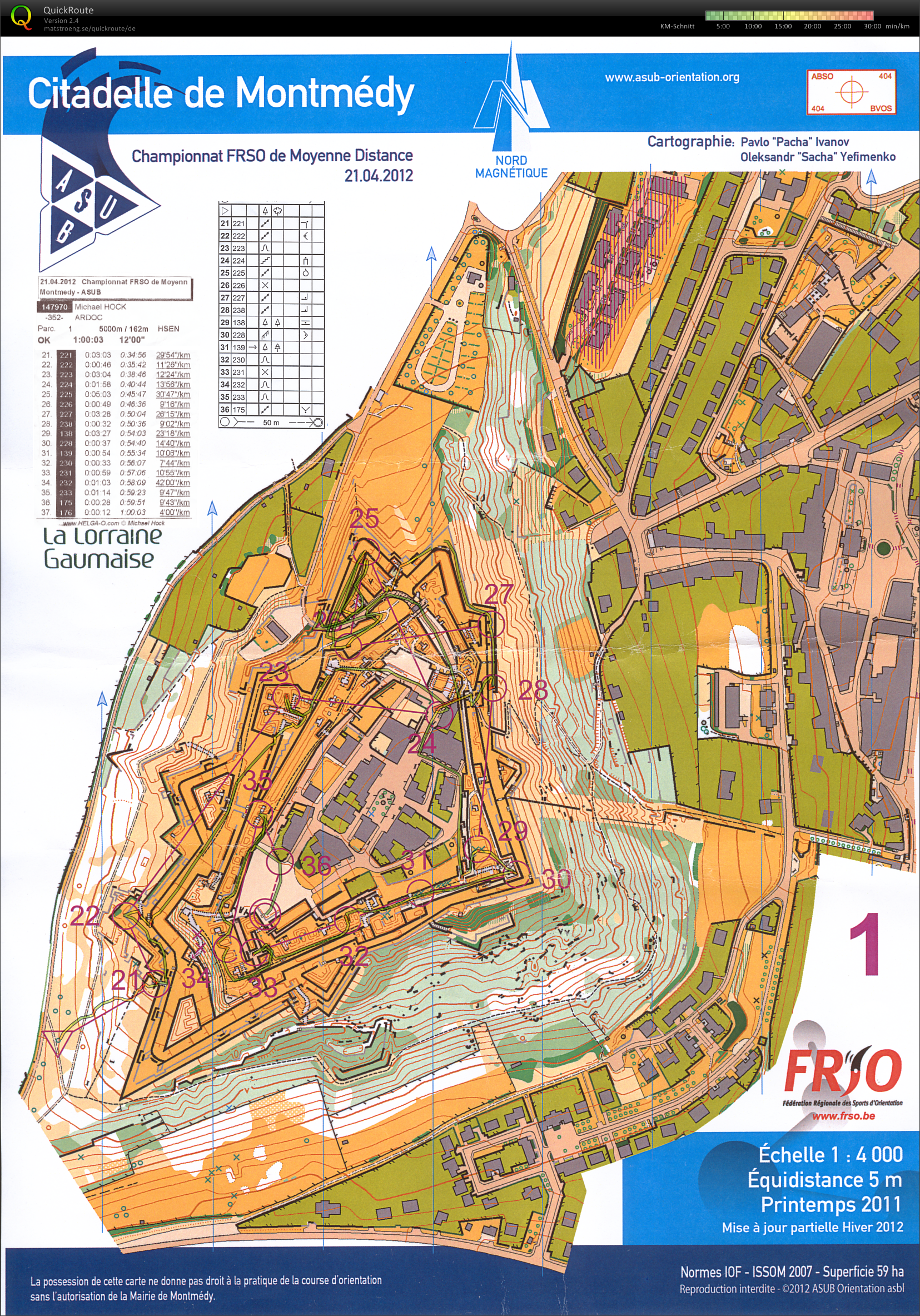 Championnat FRSO de Moyenne Distance (2/2) (21-04-2012)