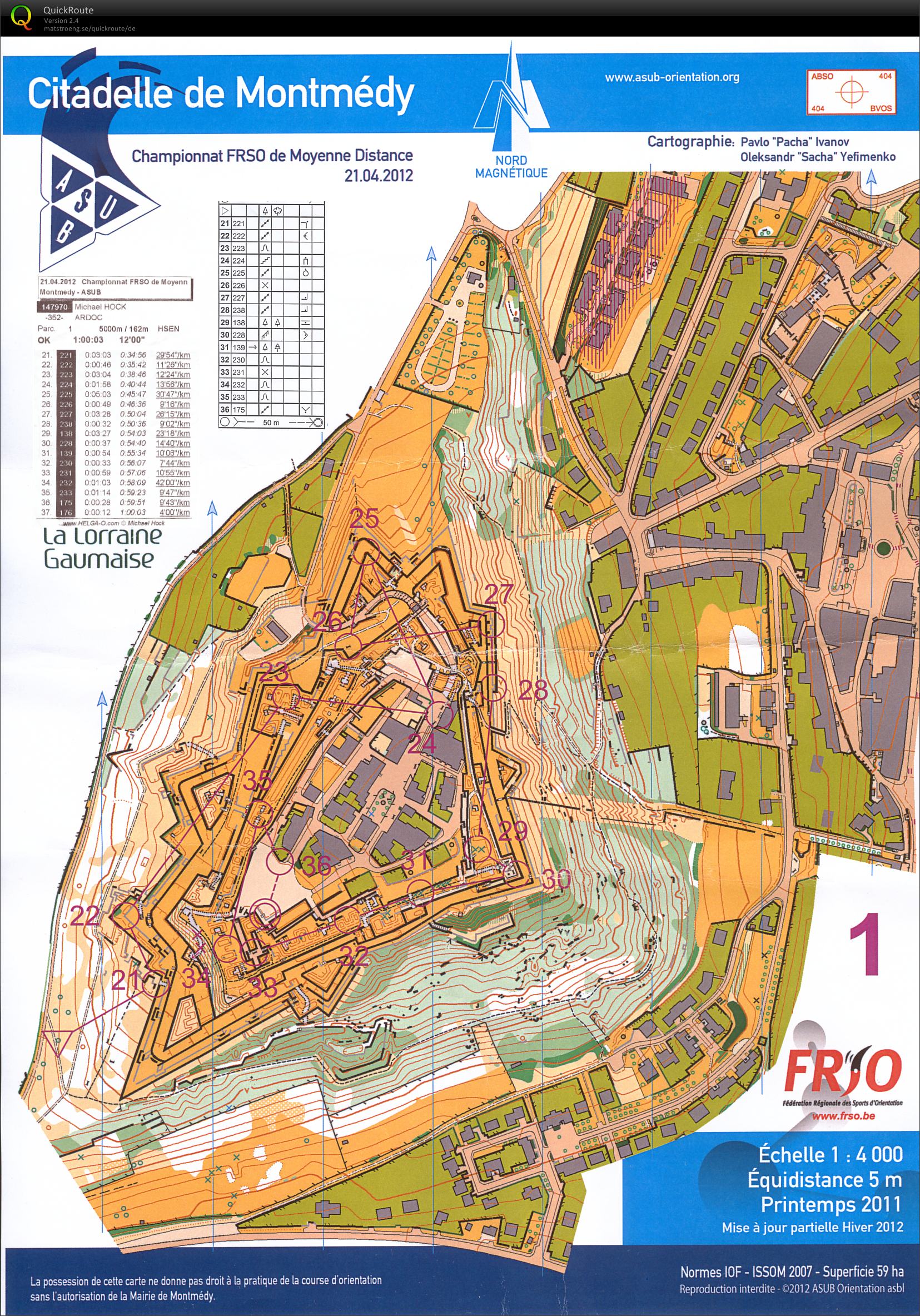 Championnat FRSO de Moyenne Distance (2/2) (21-04-2012)