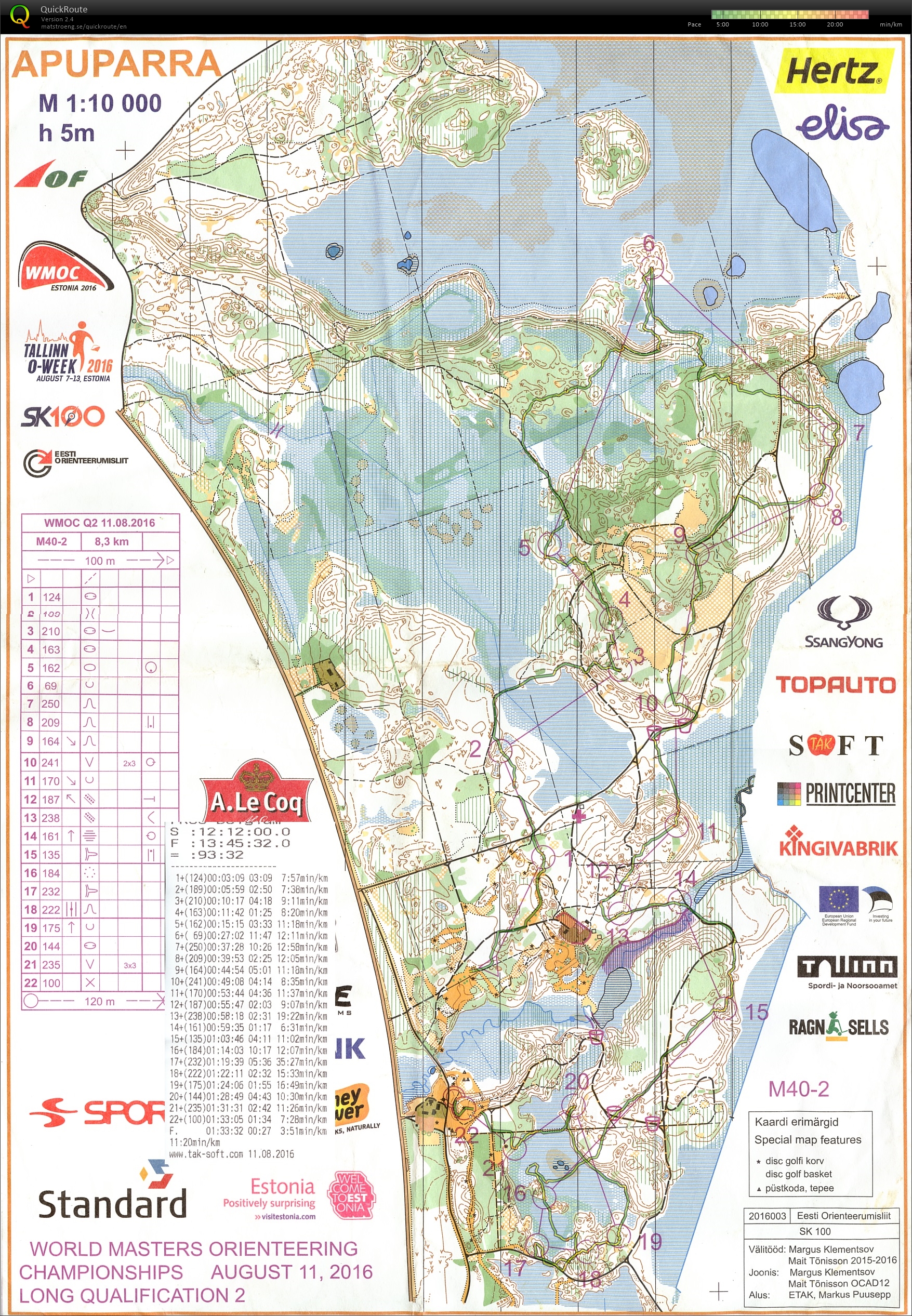 WMOC 2016 Long Qualification 2 (11.08.2016)