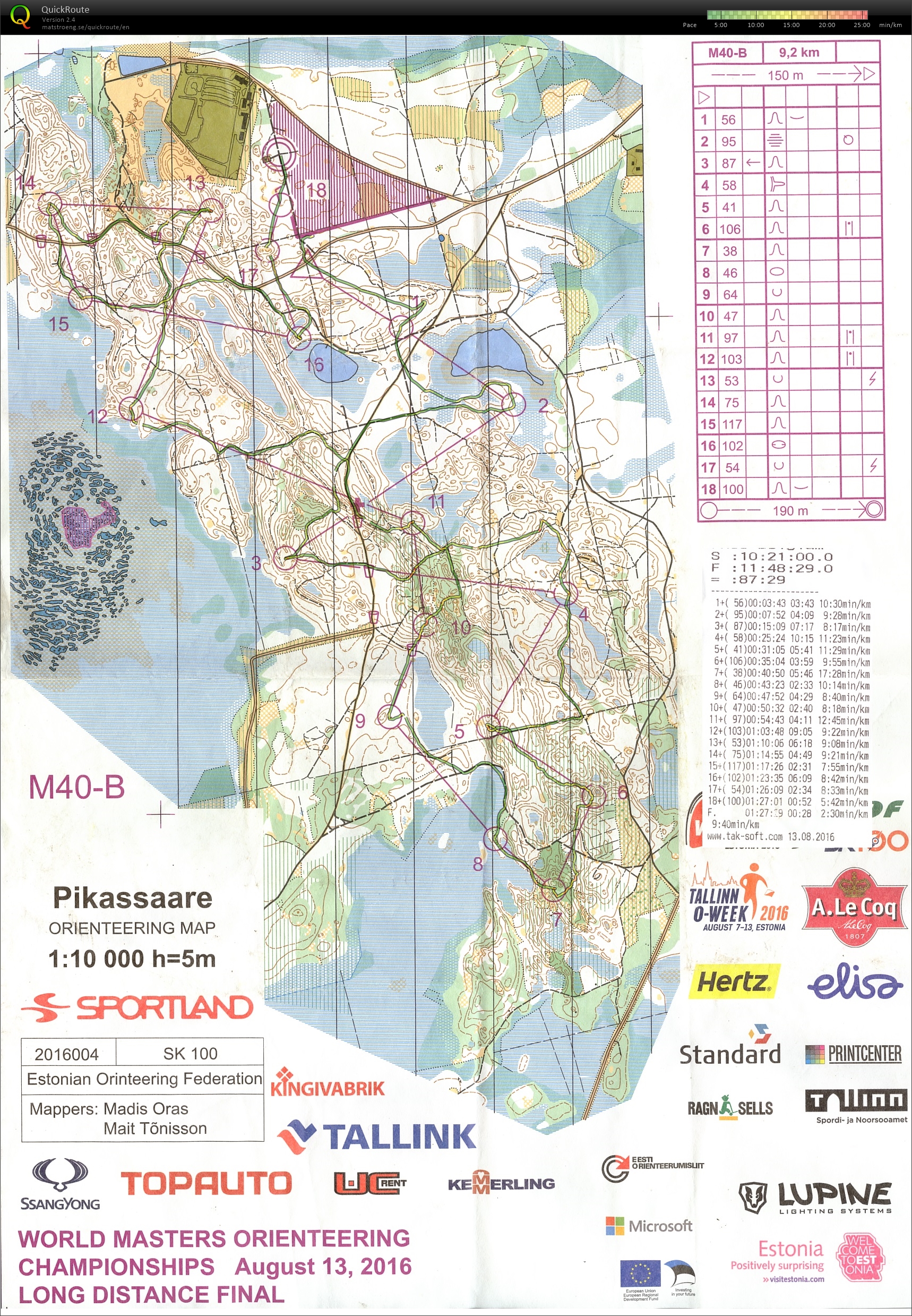 WMOC 2016 Long Finale B (2016-08-13)