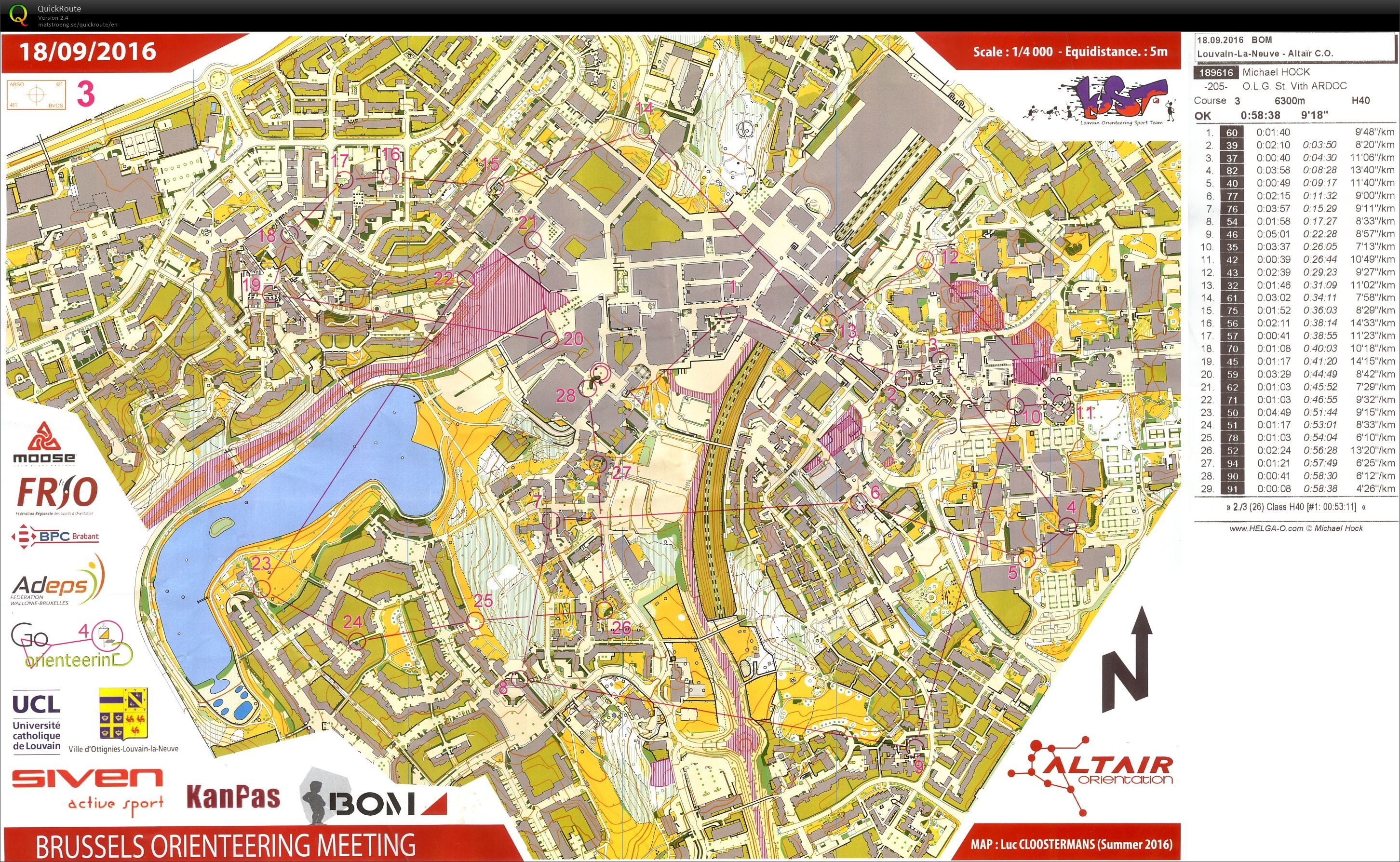 Brussels Orienteering Meeting (18.09.2016)