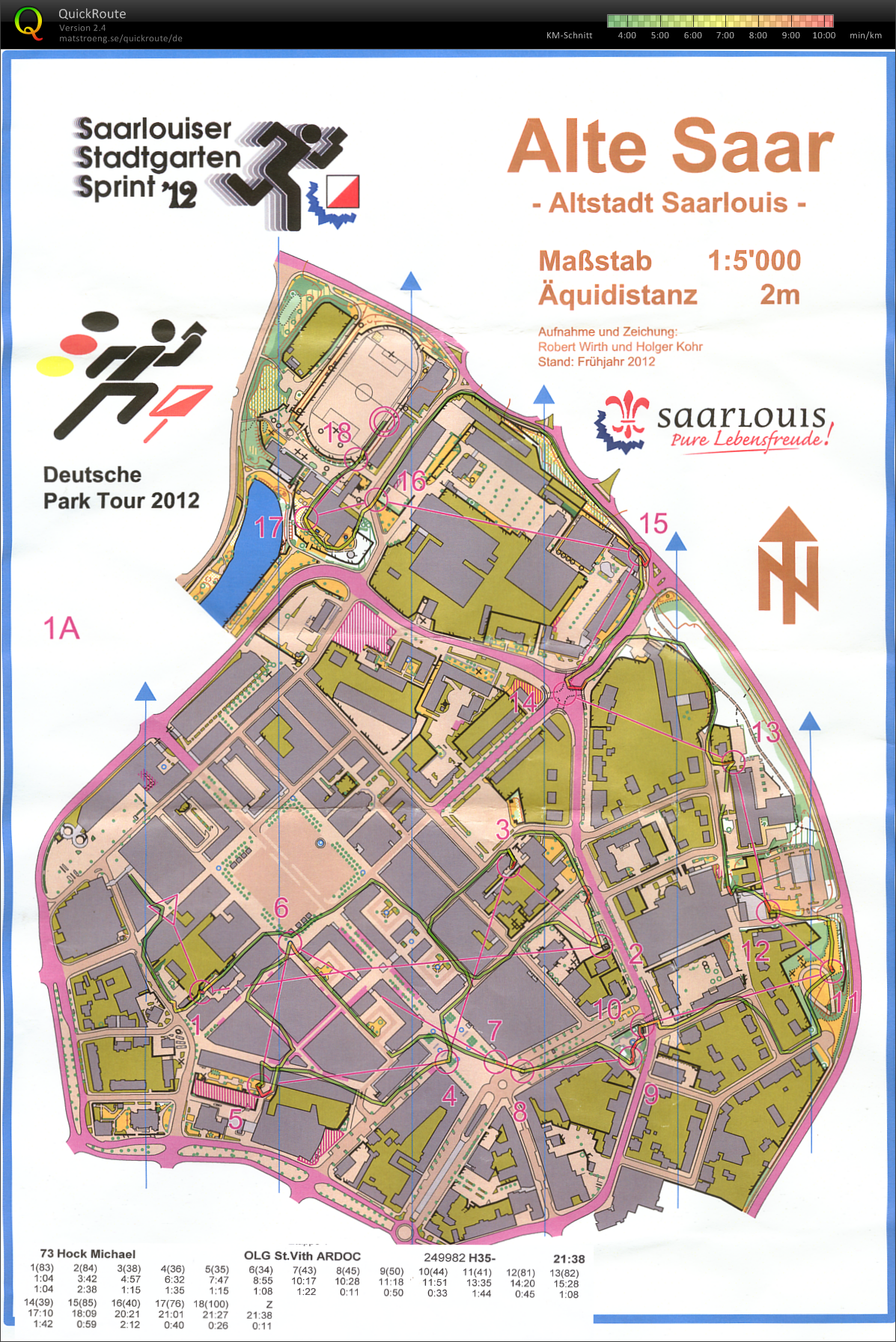 Saarlouiser Stadtgarten Sprint 12 (19.05.2012)