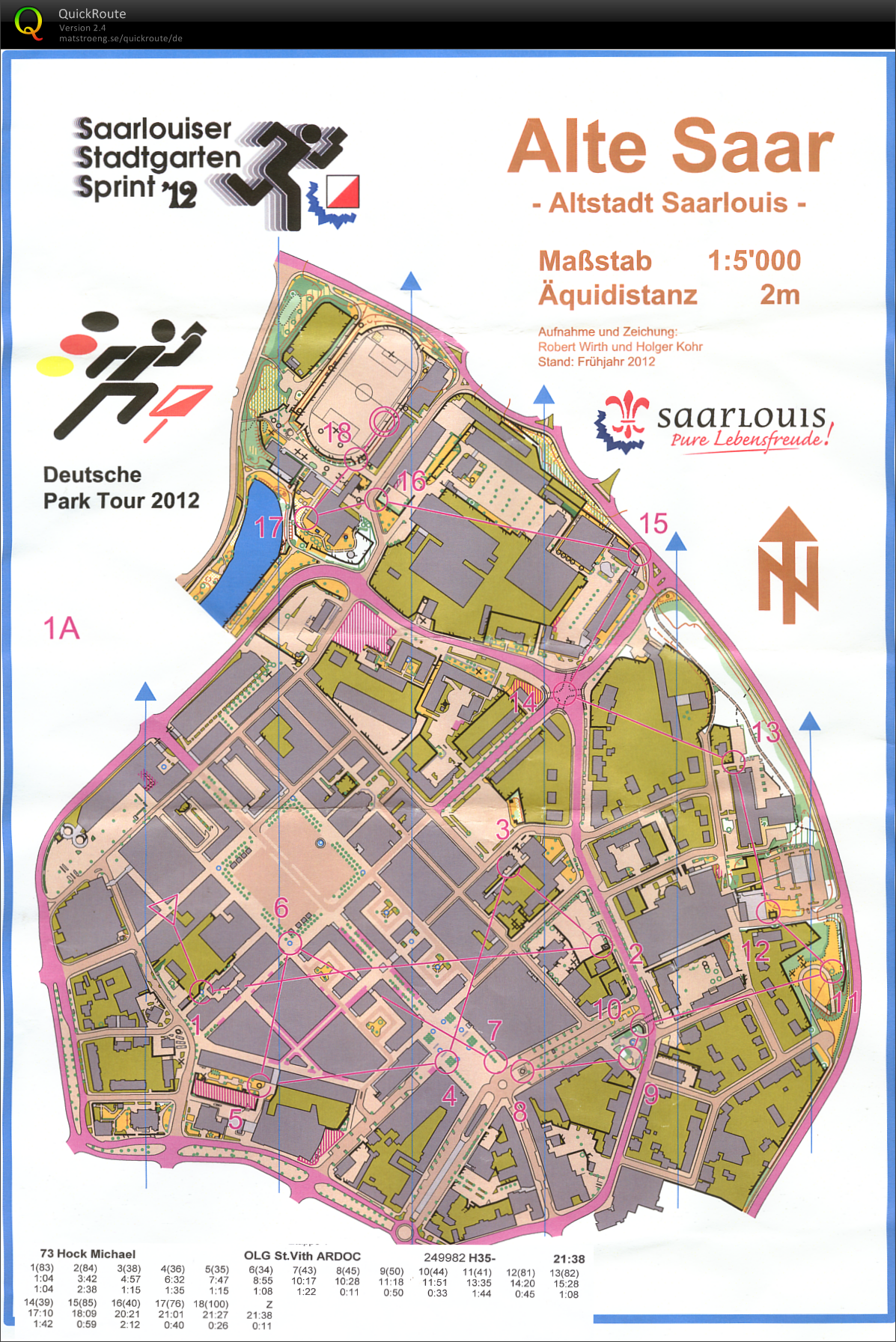 Saarlouiser Stadtgarten Sprint 12 (19.05.2012)