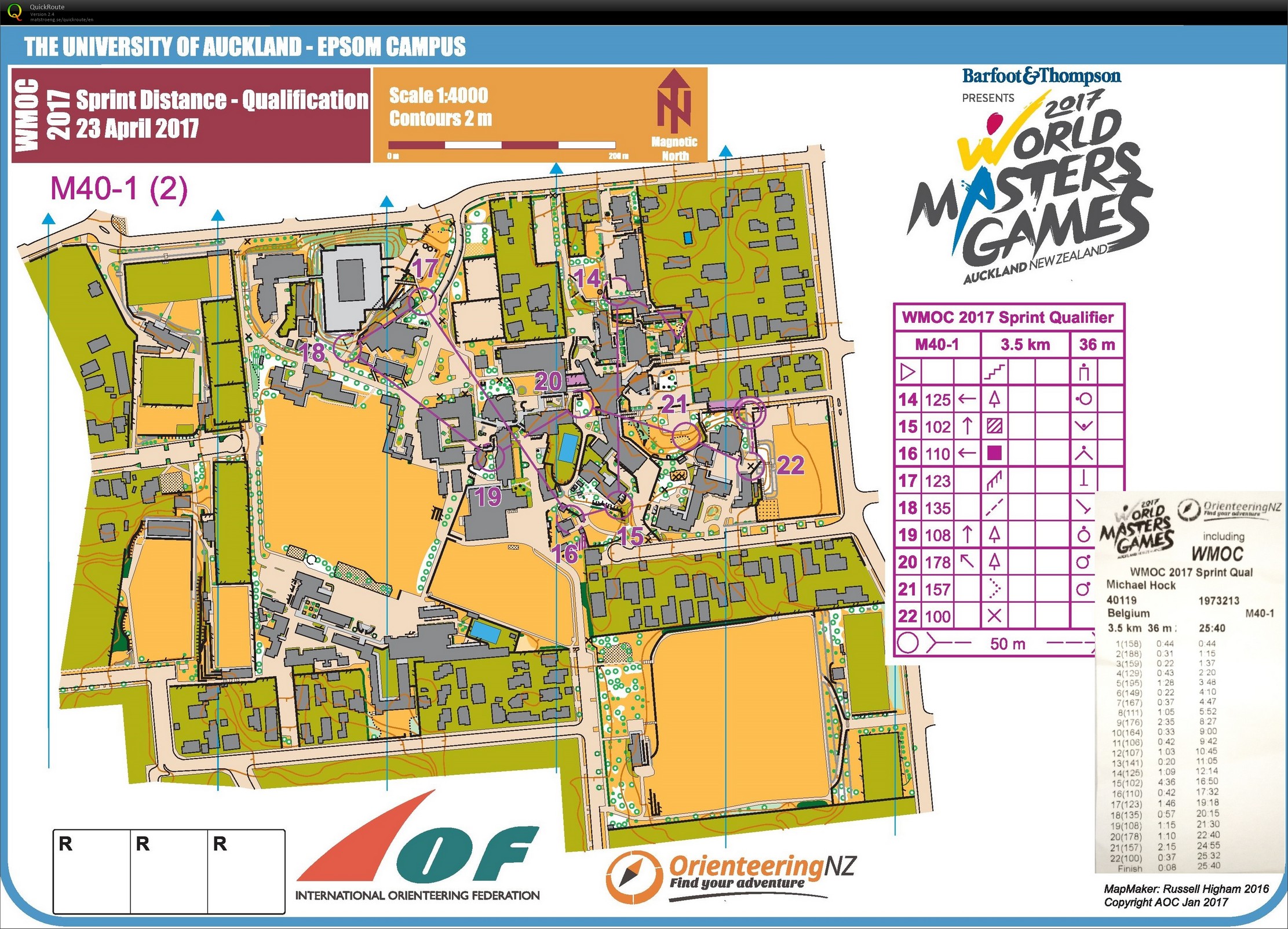 WMOC 2017 Sprint Qualification (23.04.2017)
