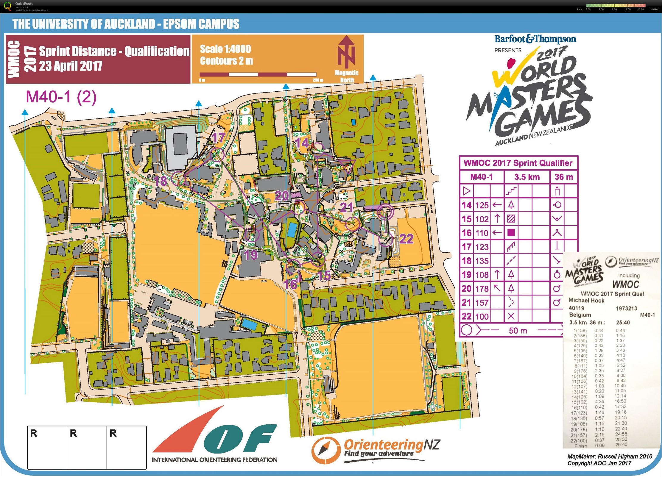 WMOC 2017 Sprint Qualification (23.04.2017)