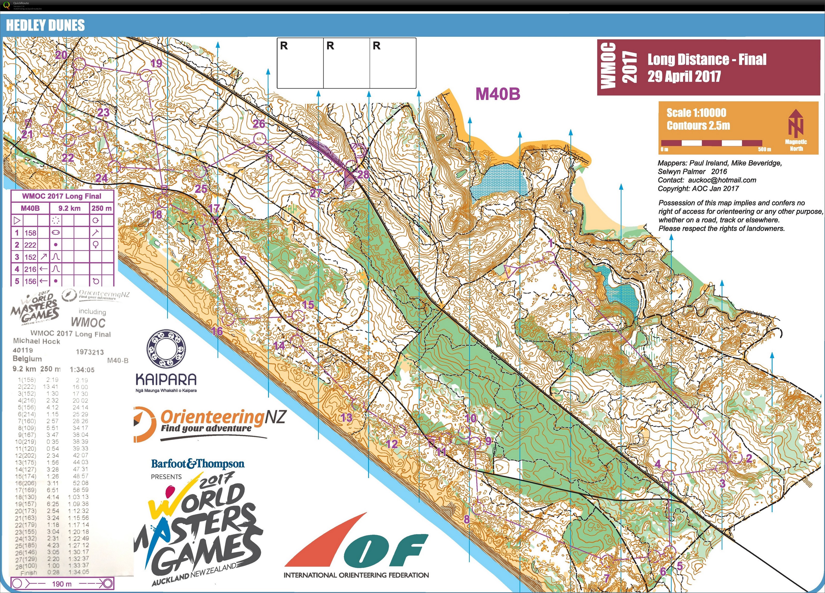 WMOC 2017 Long Finale B (29.04.2017)