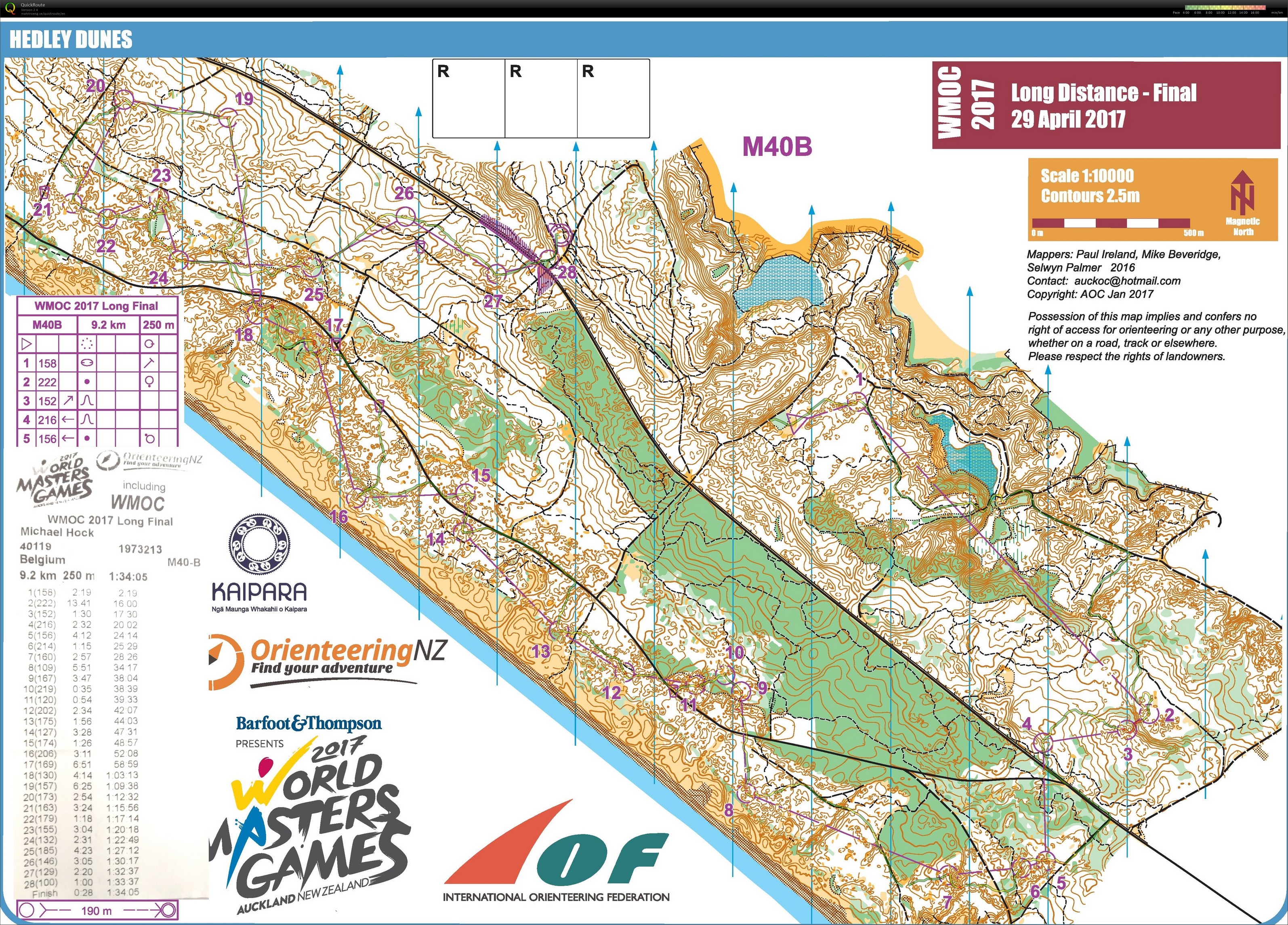WMOC 2017 Long Finale B (29.04.2017)