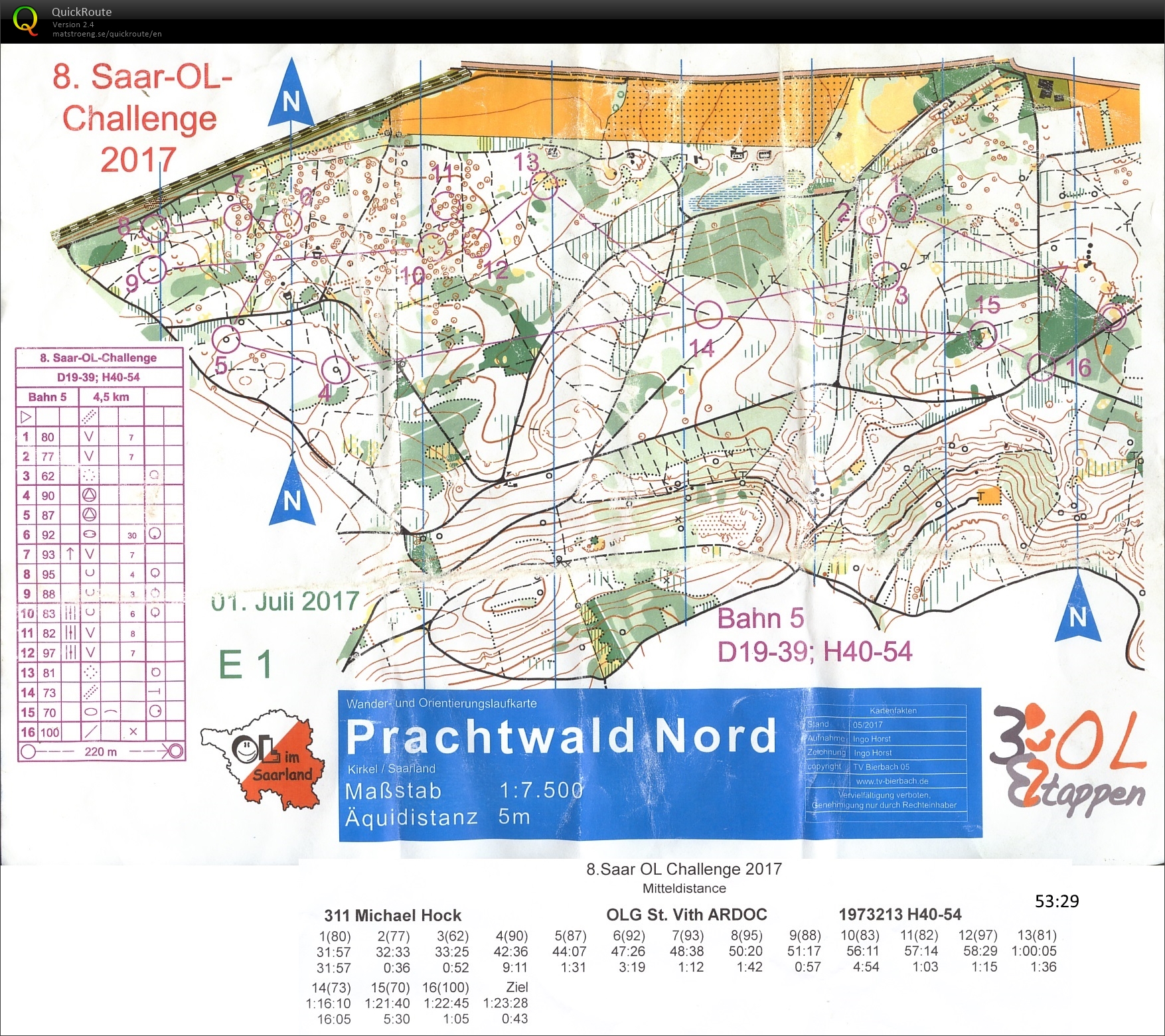 Saar OL Challenge 2017 (01.07.2017)