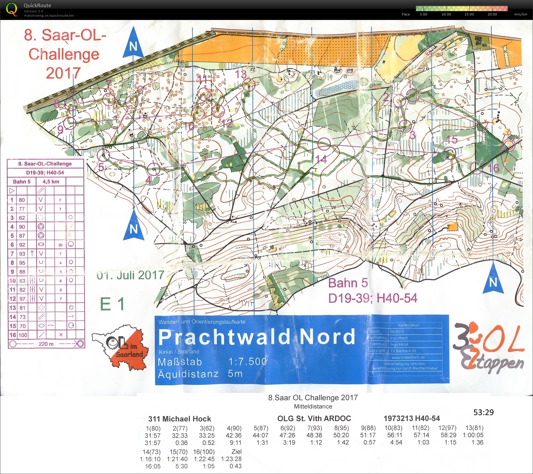 Saar OL Challenge 2017 (01.07.2017)