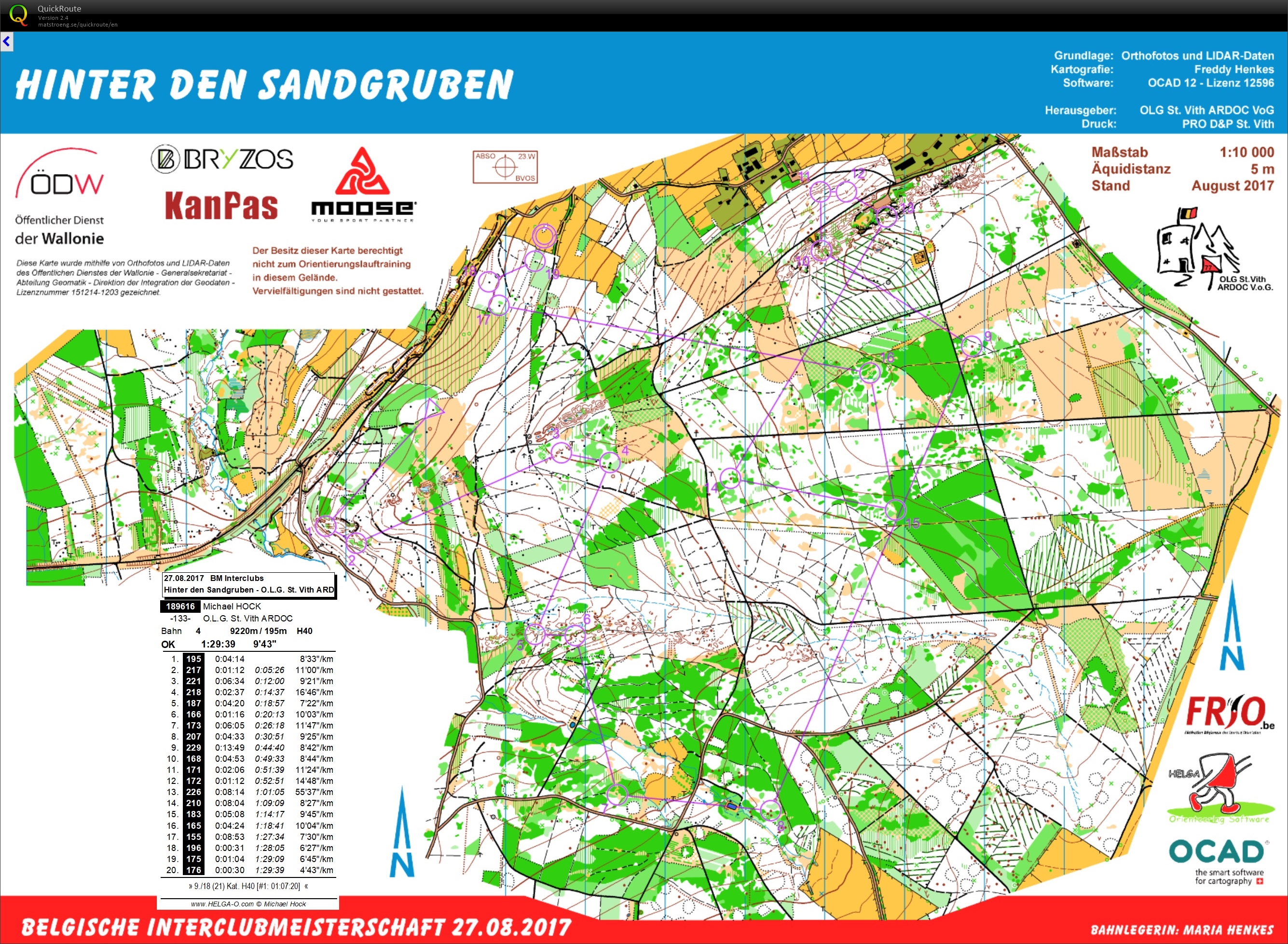 Belgische Meisterschaft Interclubs (27.08.2017)