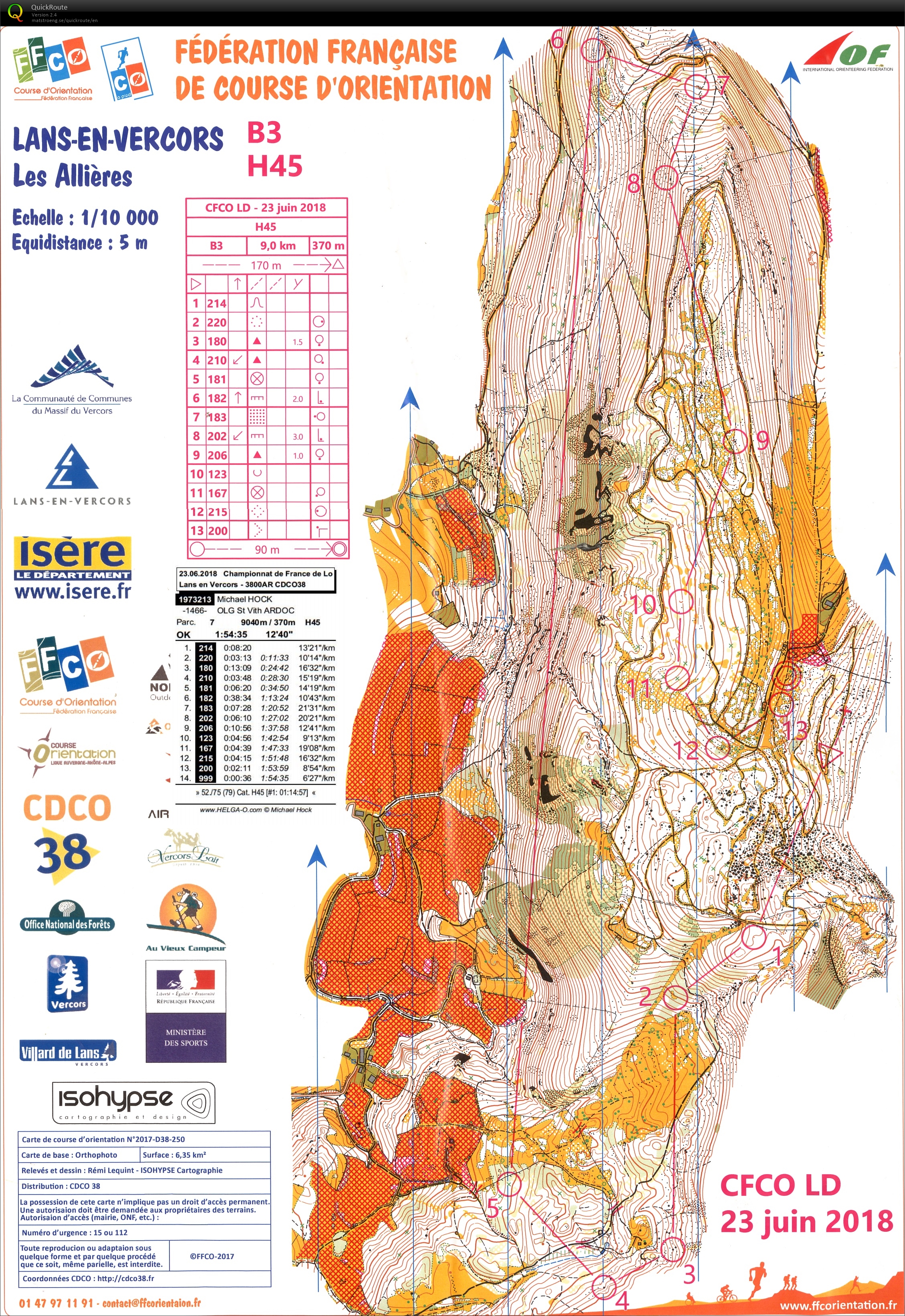 CFCO 2018 Longues Distances (23.06.2018)