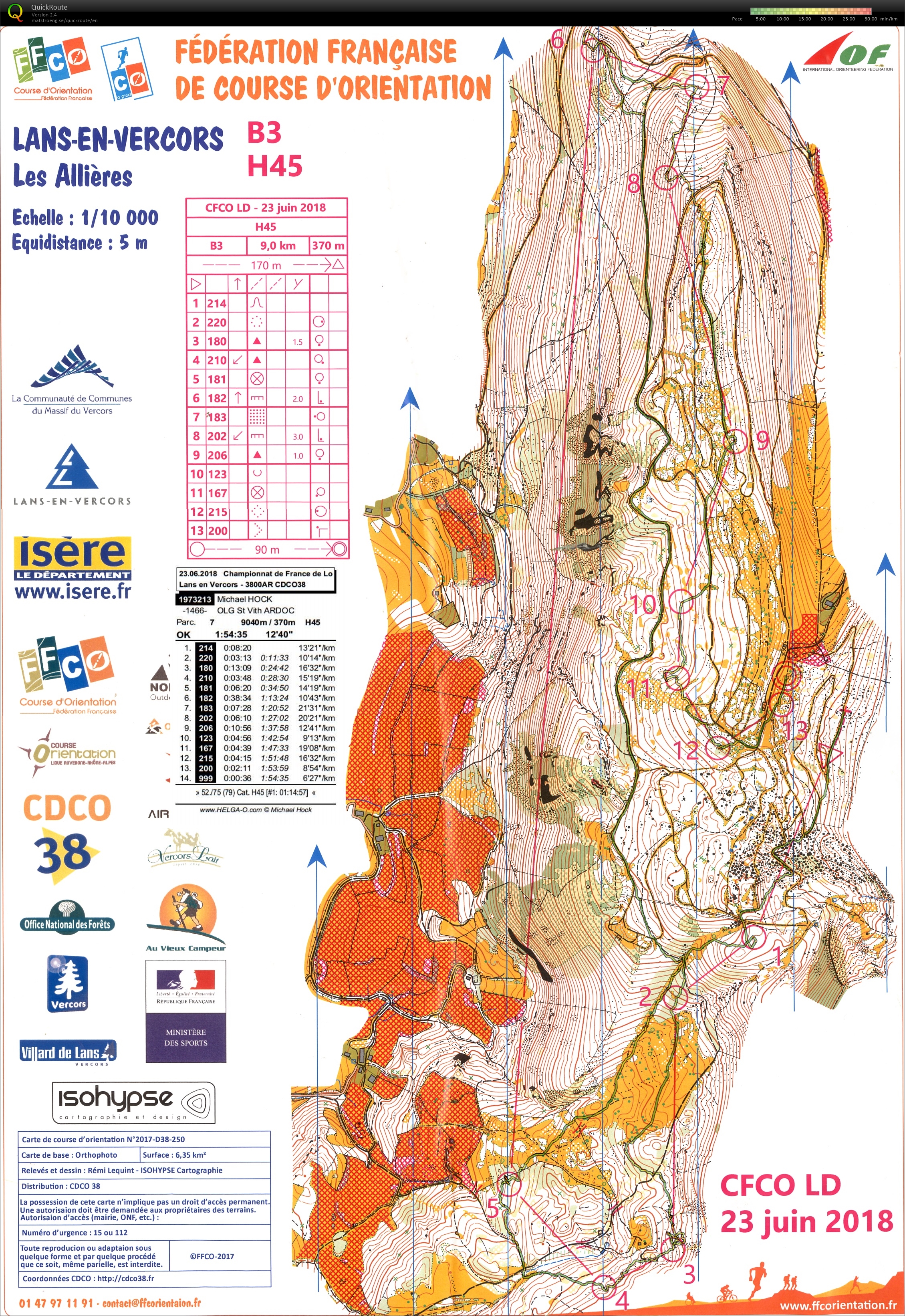 CFCO 2018 Longues Distances (23.06.2018)
