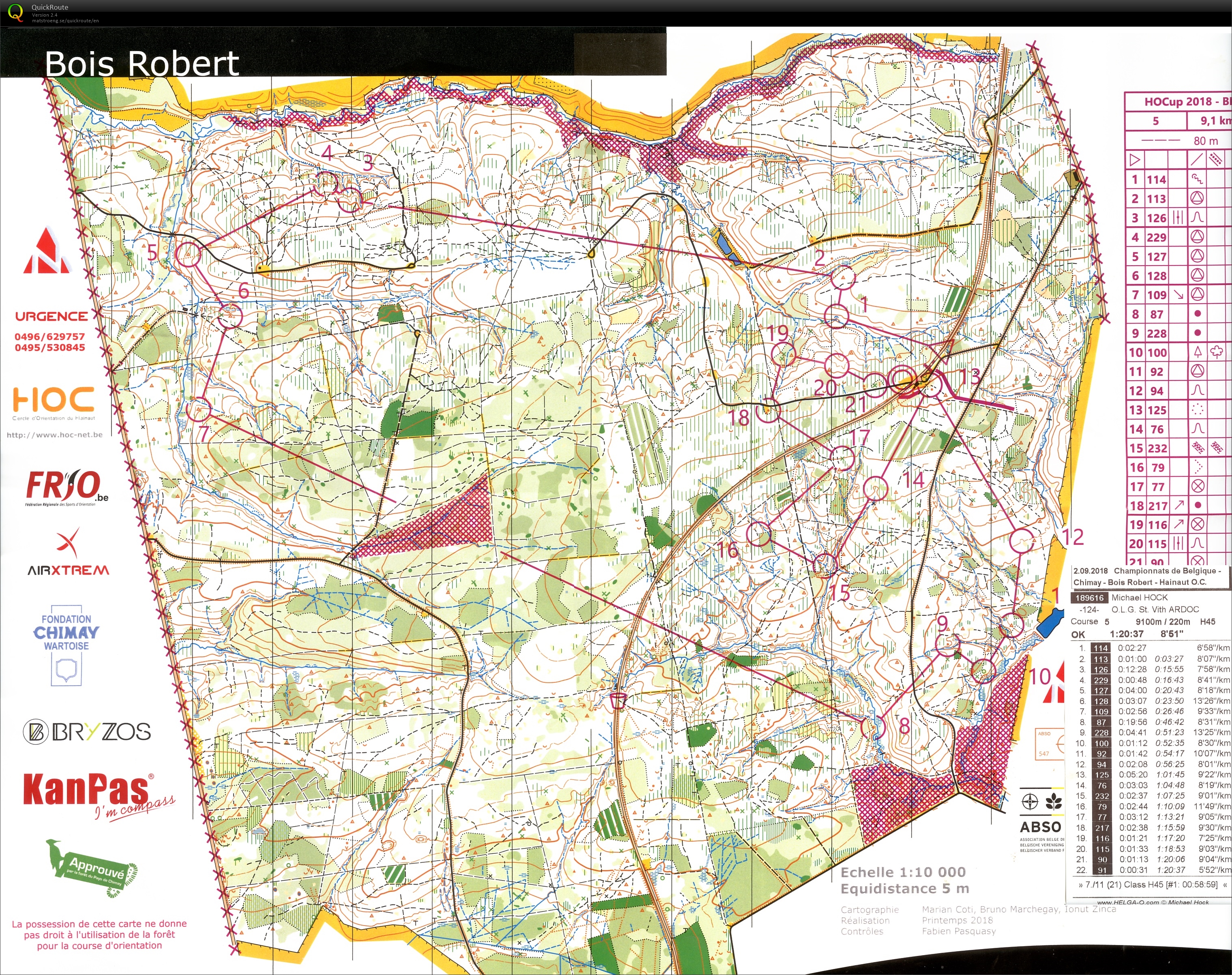 Chpt Belgique Longue Distance (02.09.2018)