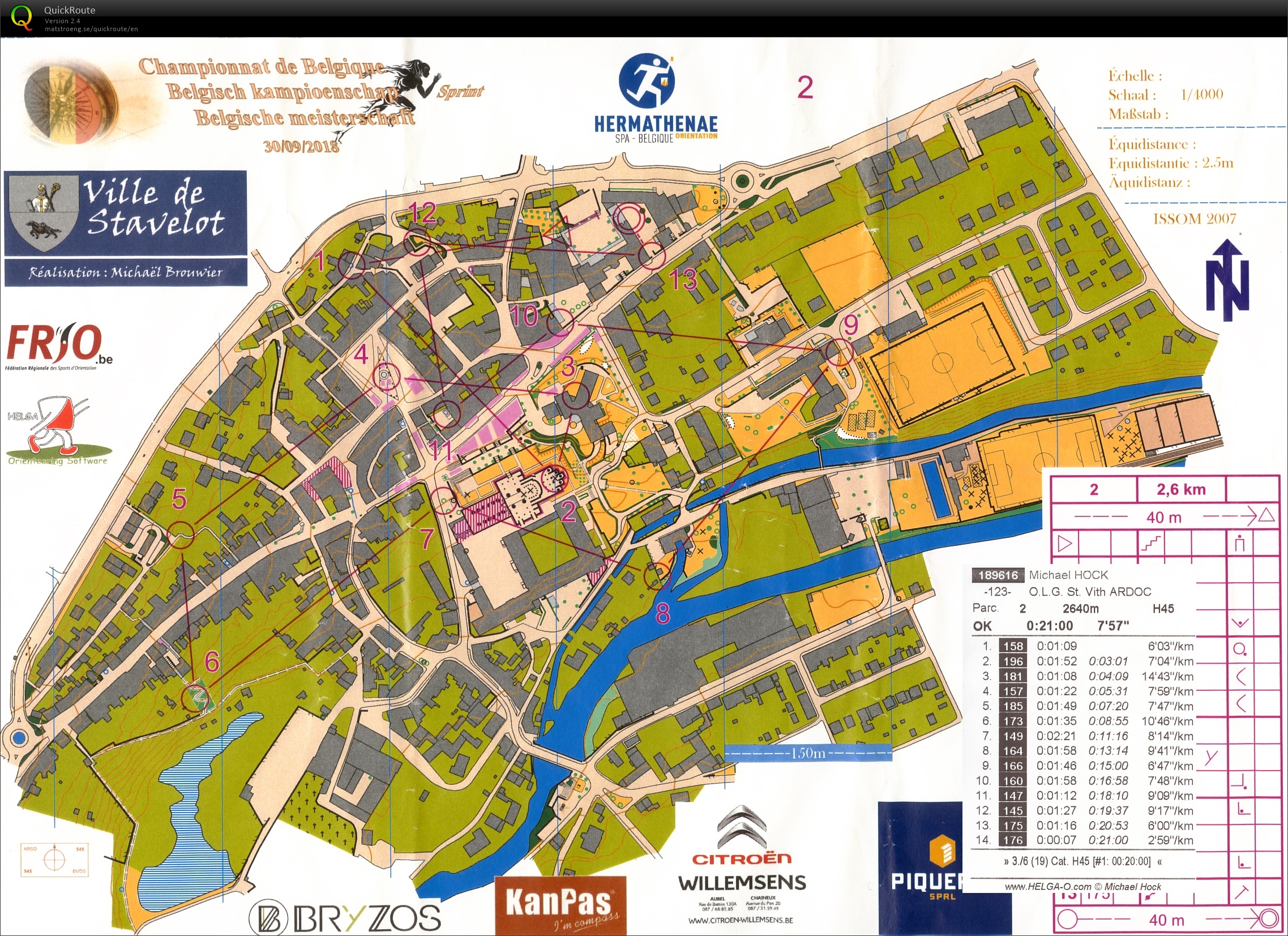 Belgische Meisterschaft Sprint (30.09.2018)