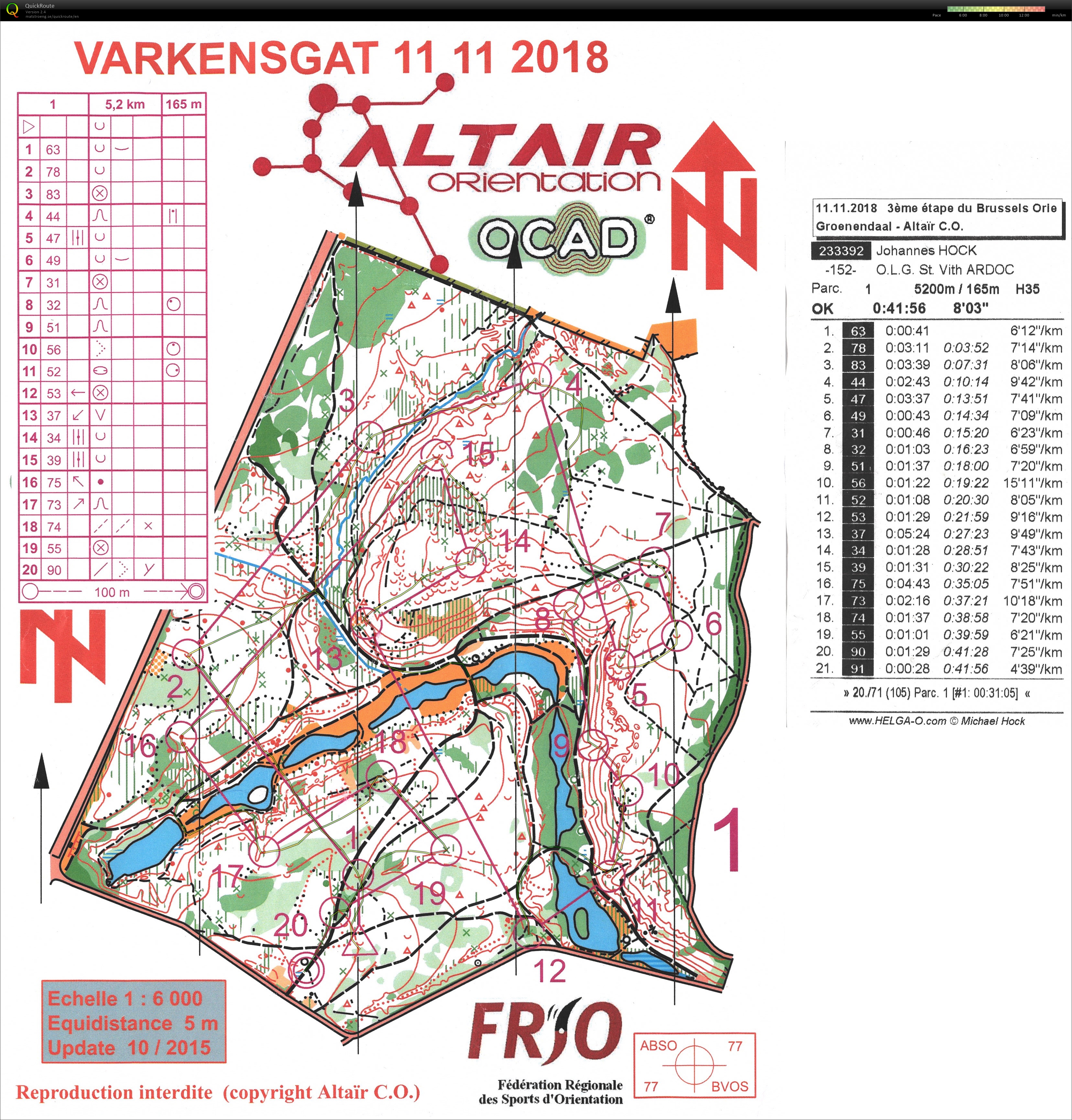 Brussels Orienteering Challenge - étape 3 (2018-11-11)