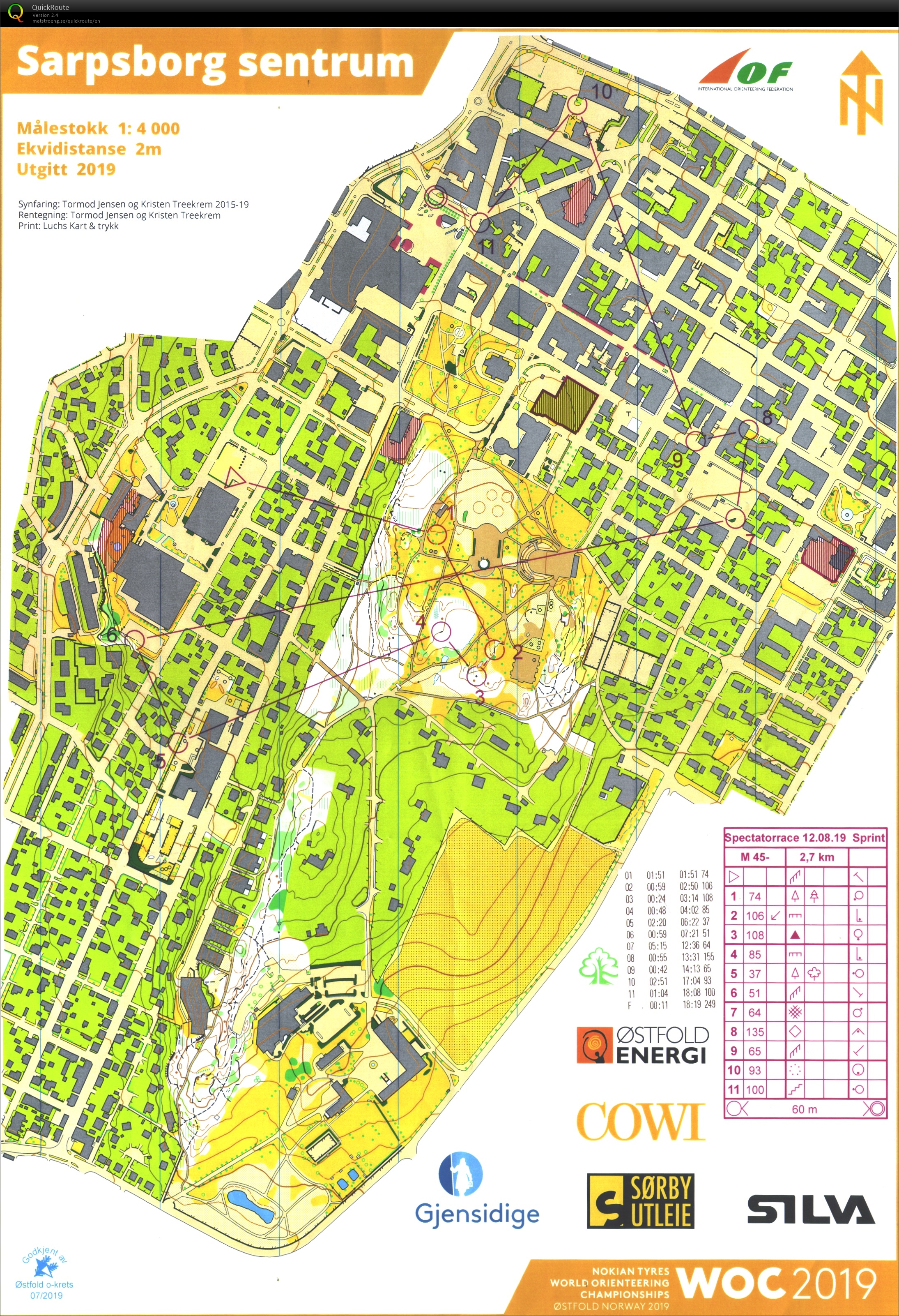 WOC 2019 Spectator race 1 (12.08.2019)