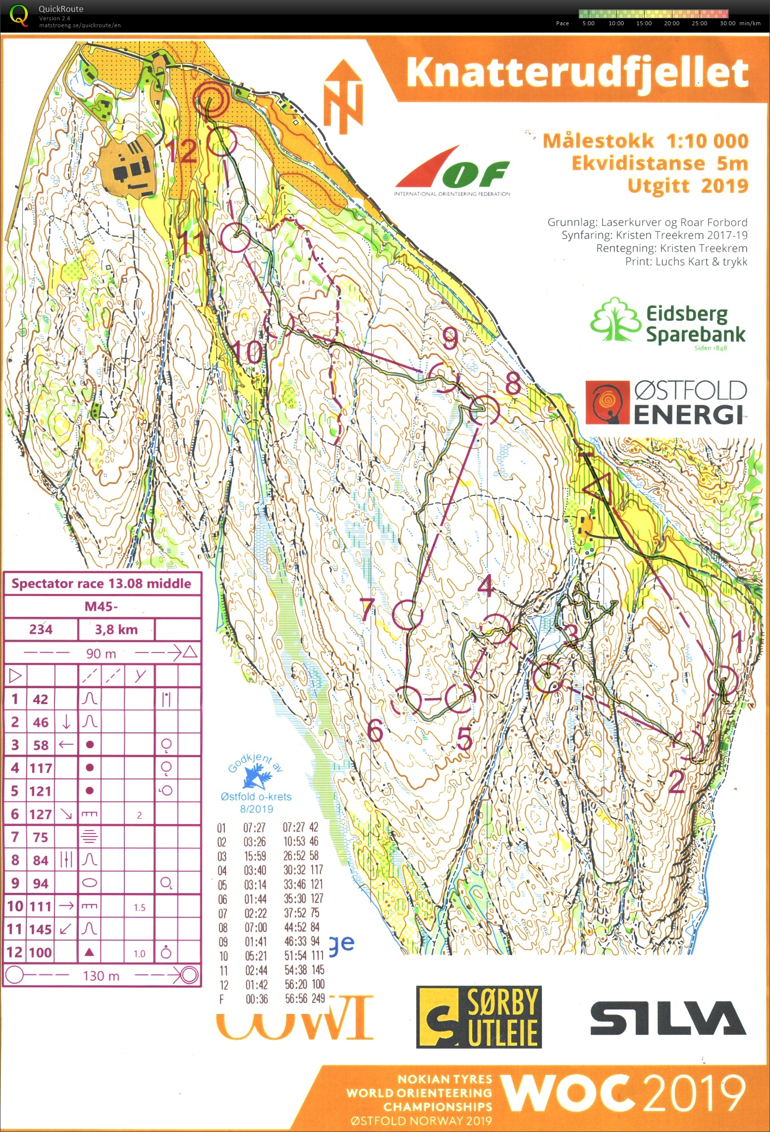 WOC 2019 Spectator race 2 (13.08.2019)