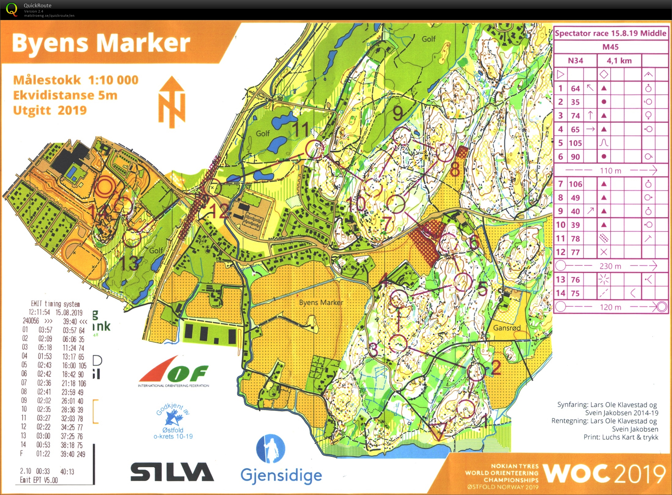WOC 2019 Spectator race 4 (15.08.2019)