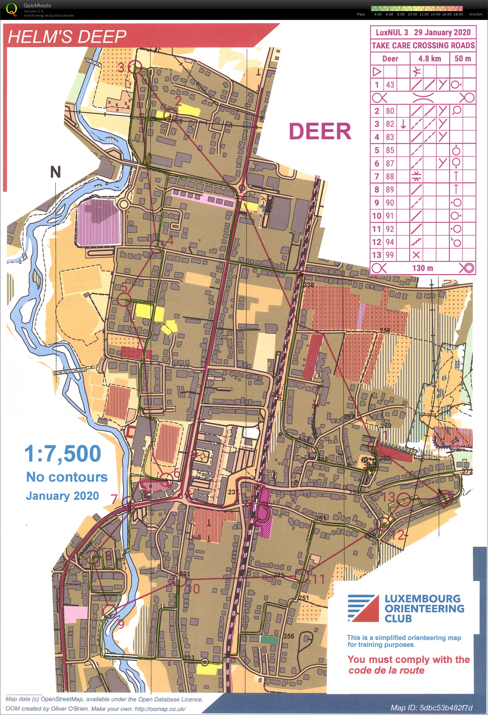 Luxembourg Night Orienteering League #3 (2020-01-29)