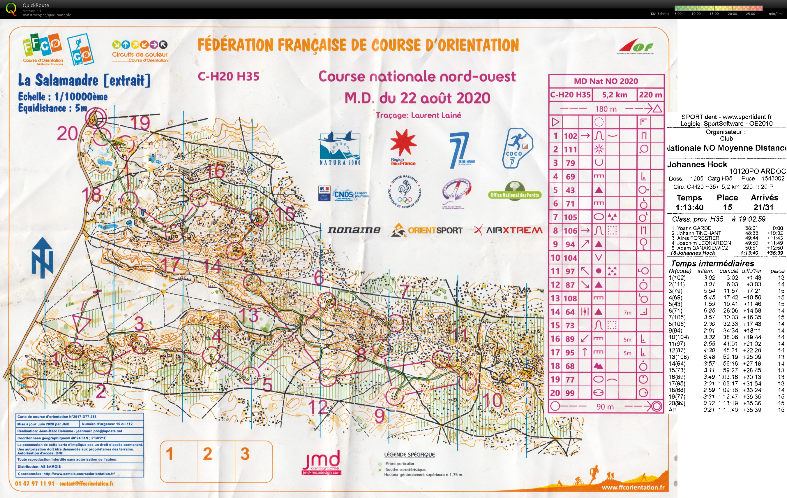 Course nationale M.D. Fontainebleau (22.08.2020)