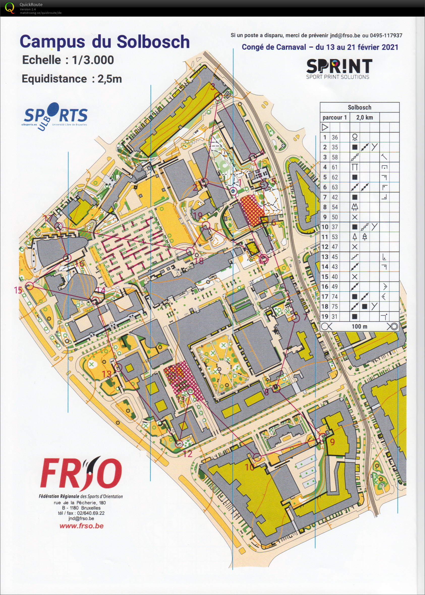 Solbosch - parcours 1 (20/02/2021)