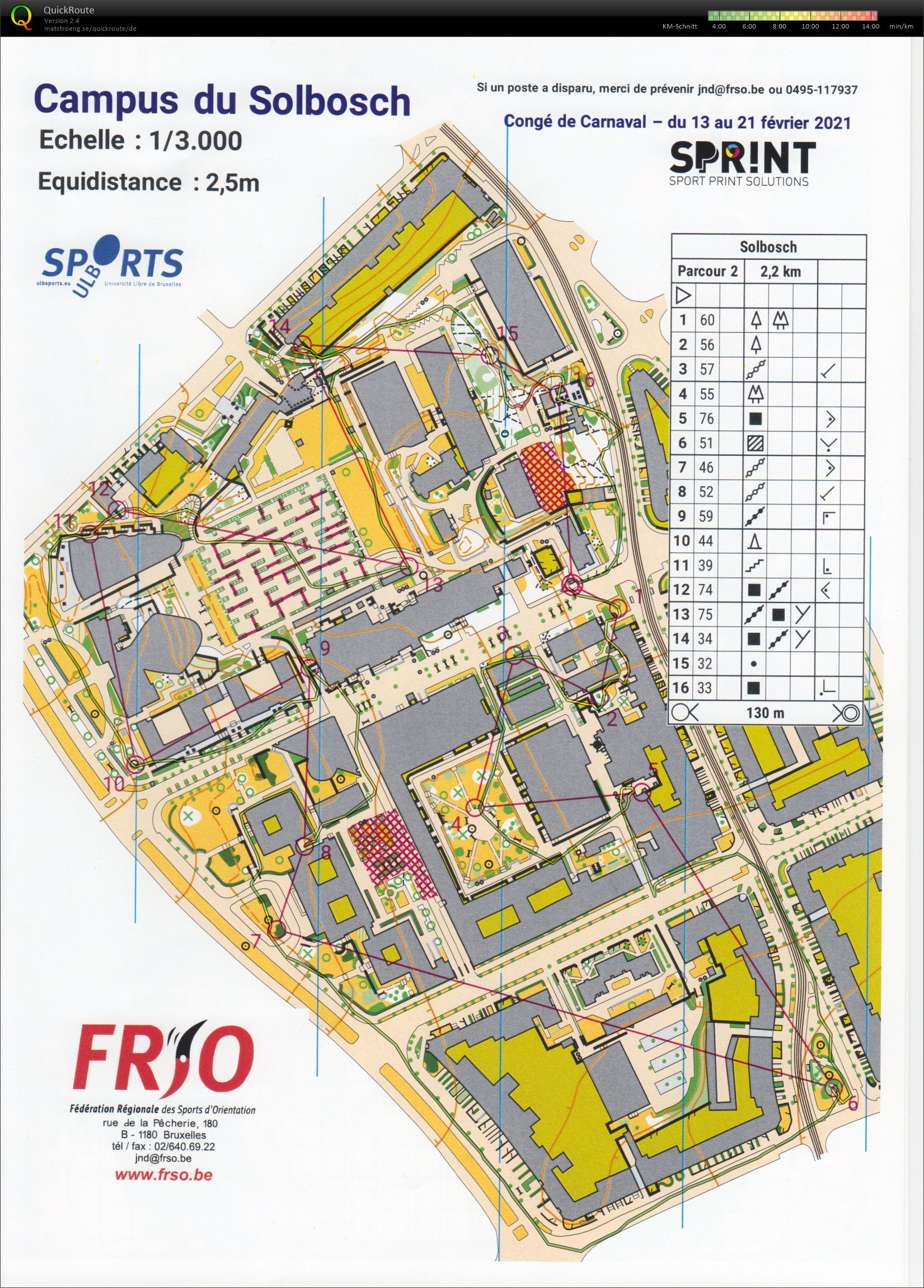 Solbosch - Parcours 2 (20.02.2021)