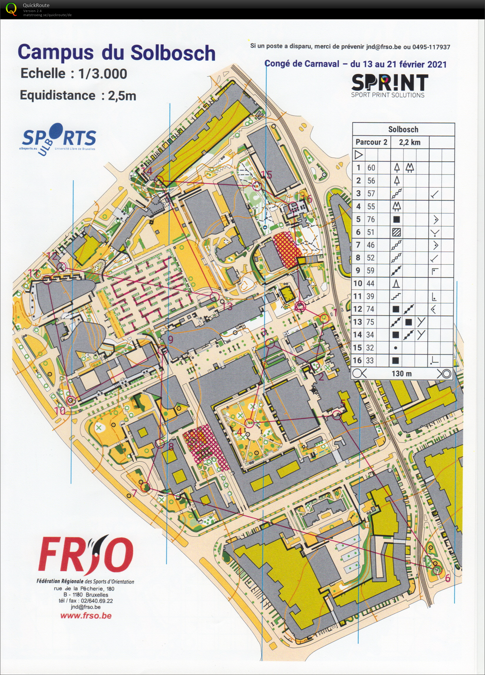 Solbosch - Parcours 2 (20.02.2021)