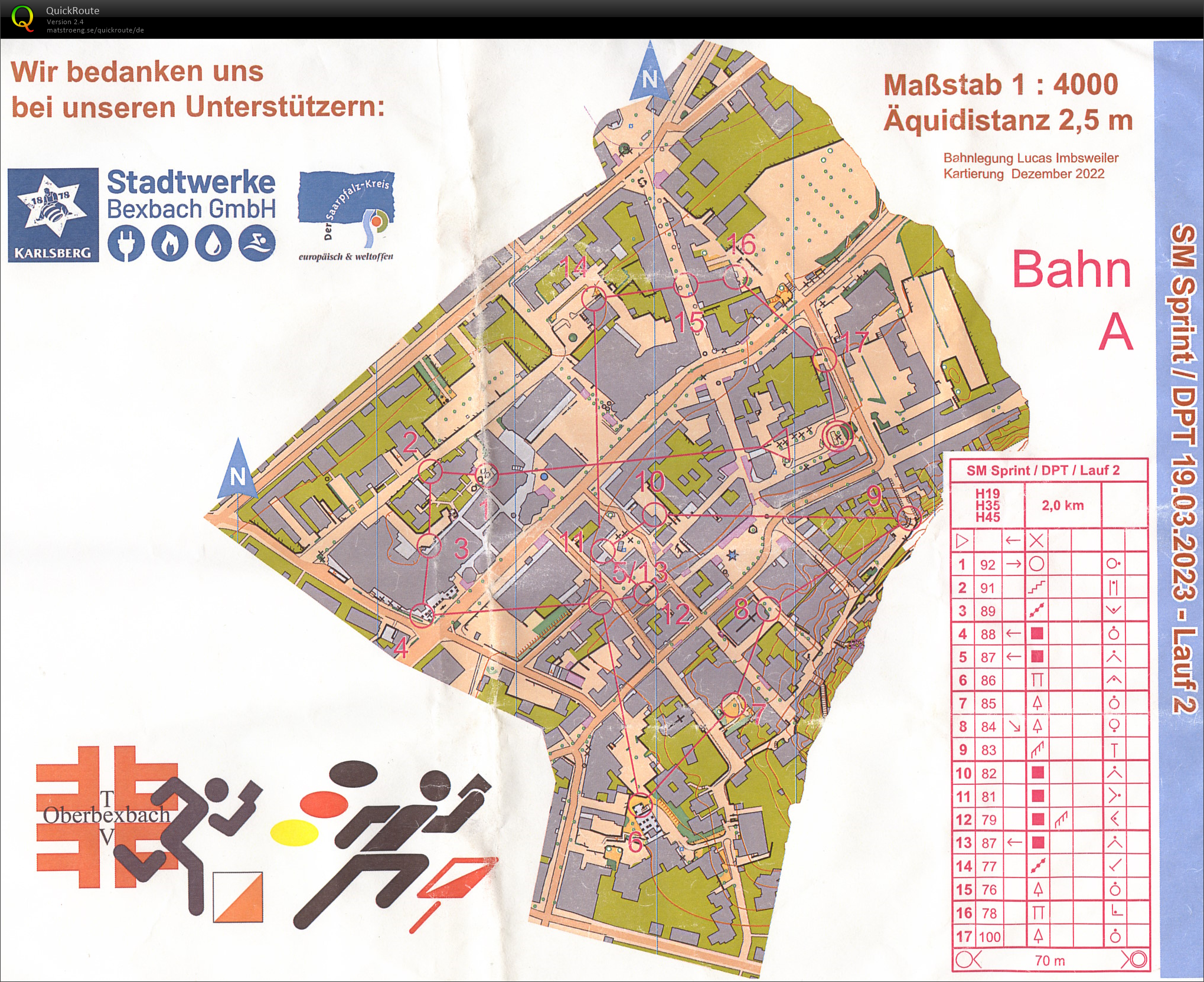 Saarländische Sprintmeisterschaft - Teil 2 (19.03.2023)