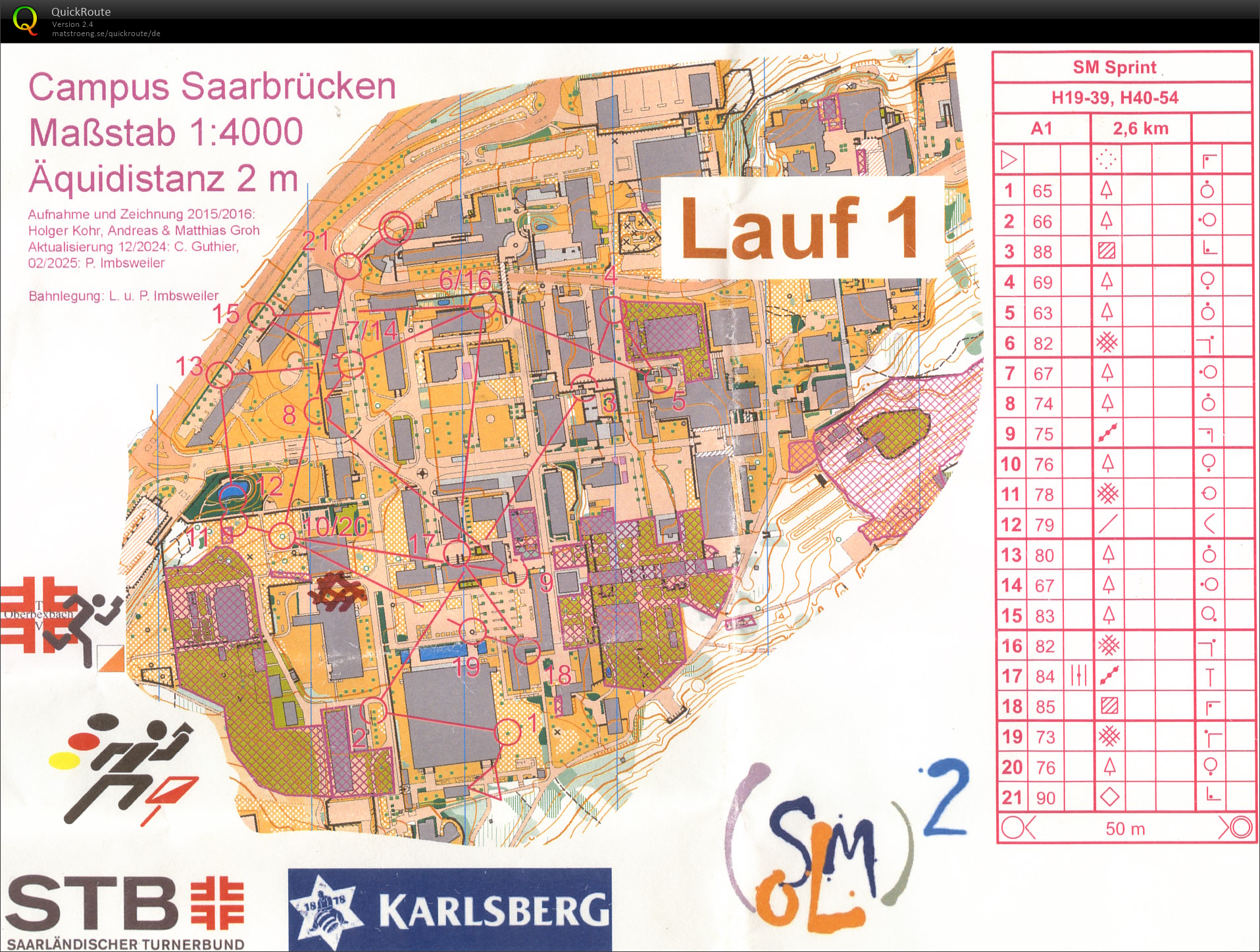 Saarlandmeisterschaft Sprint - Lauf 1 (23.03.2025)