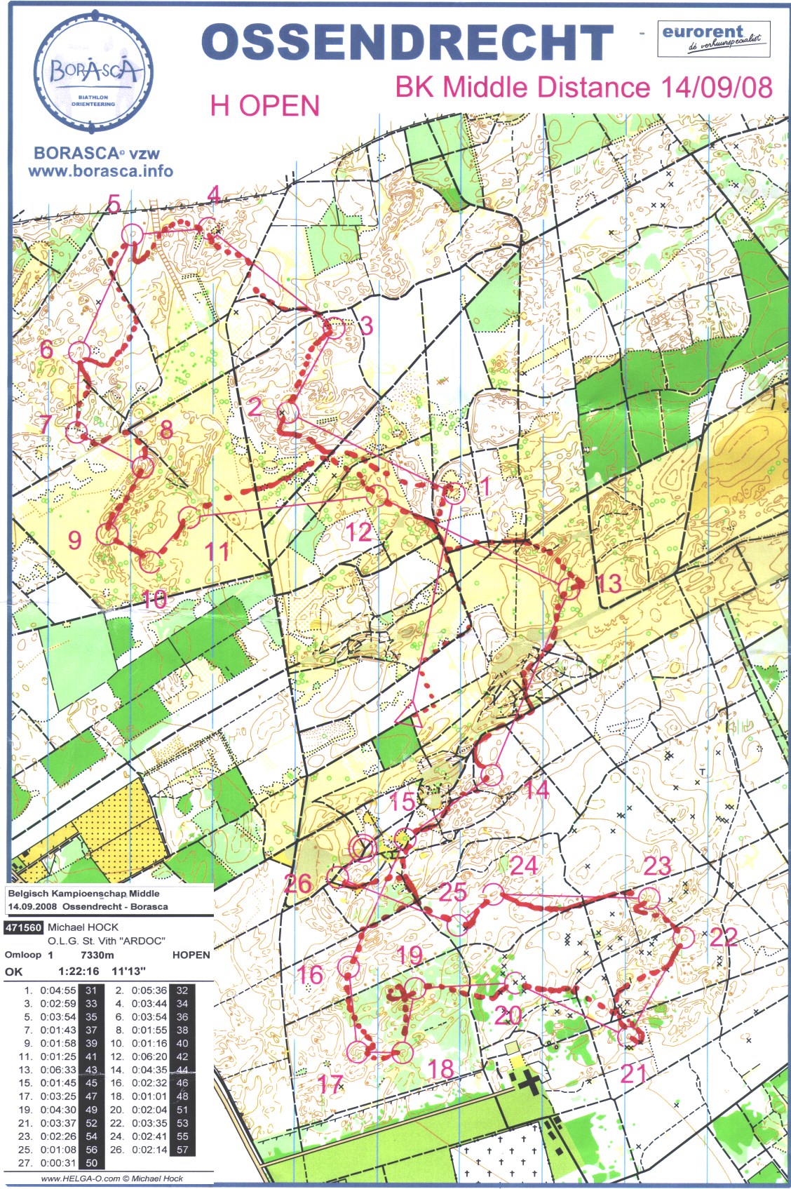 Belgisch Kampioenschap Middle (14.09.2008)