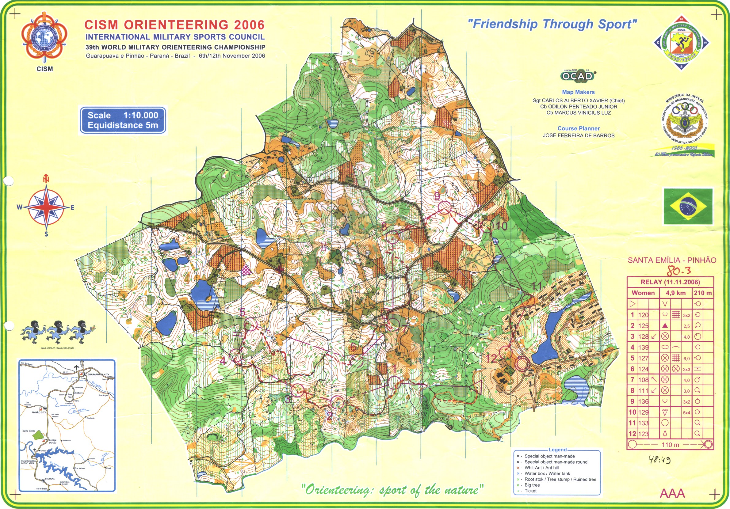 39th WORLD MILITARY ORIENTEERING CHAMPIONSHIP (11.11.2006)