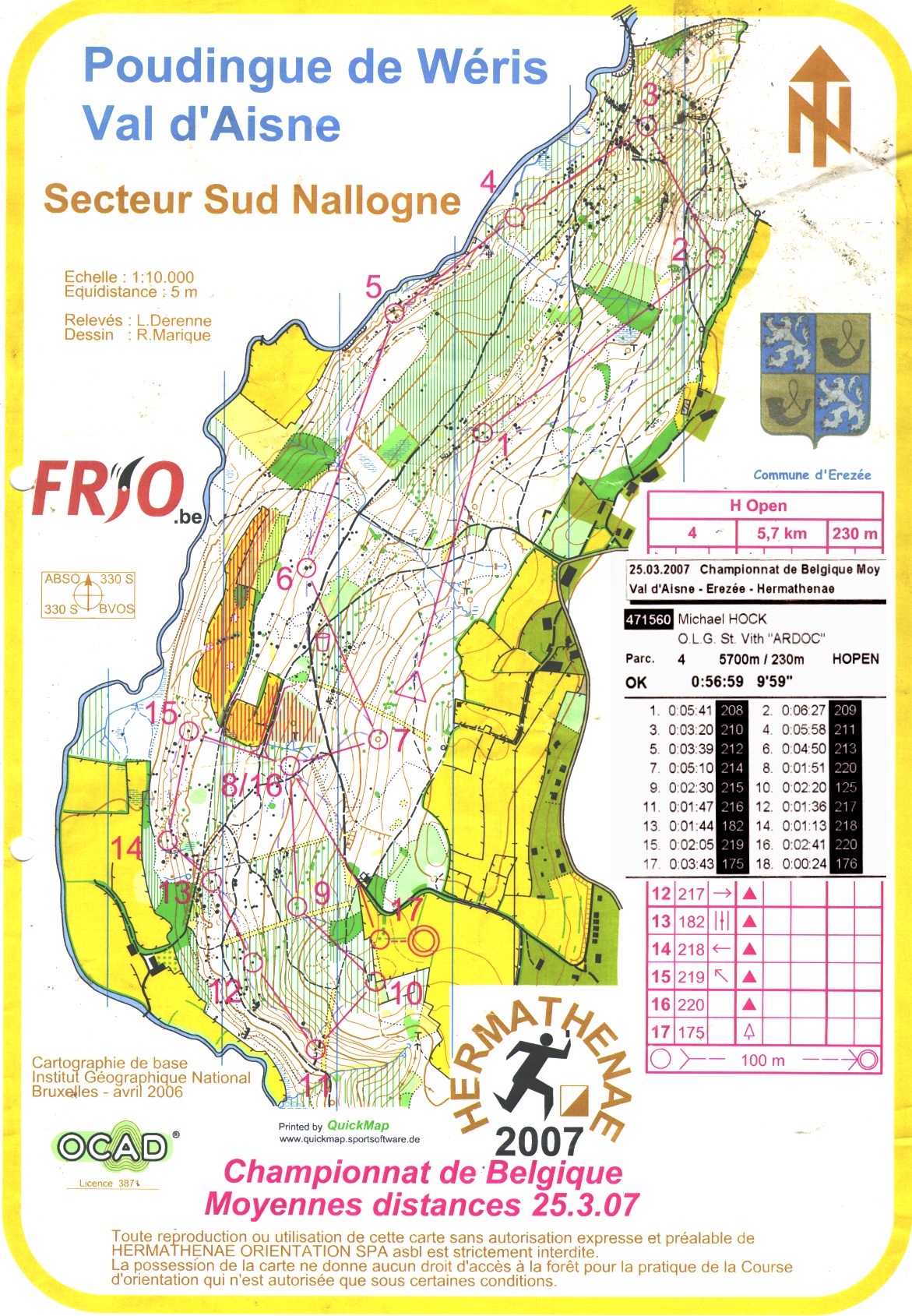 Championnat de Belgique Middle Distance (25.03.2007)