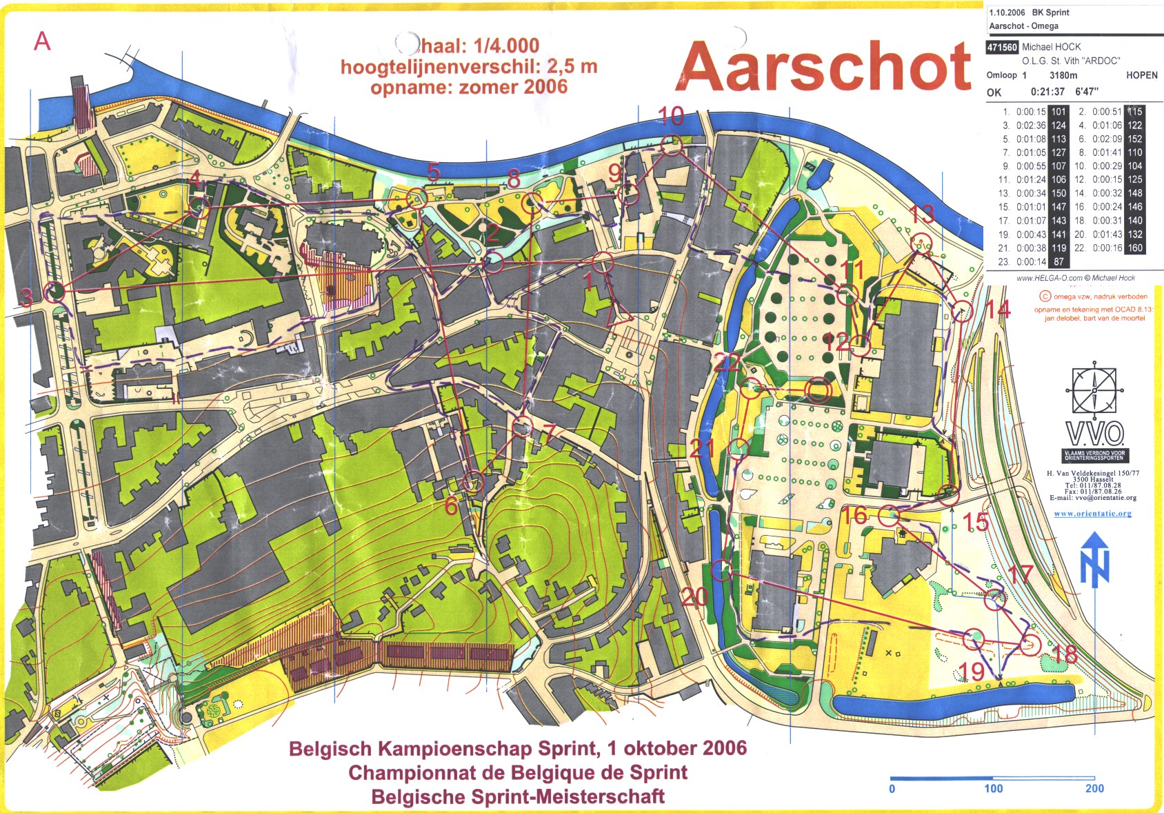 Belgisch Kampioenschap Sprint (01.10.2006)