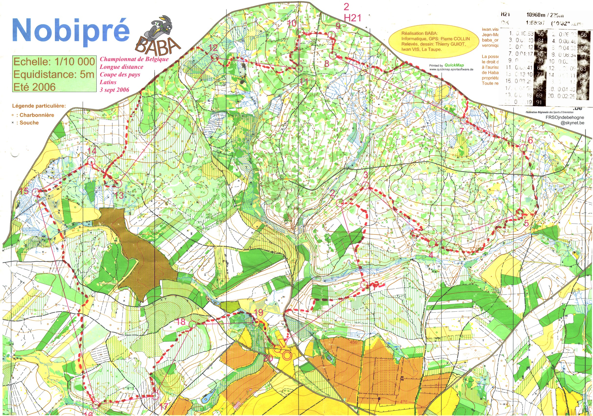 Championnat de Belgique Longue Distance (03.09.2006)