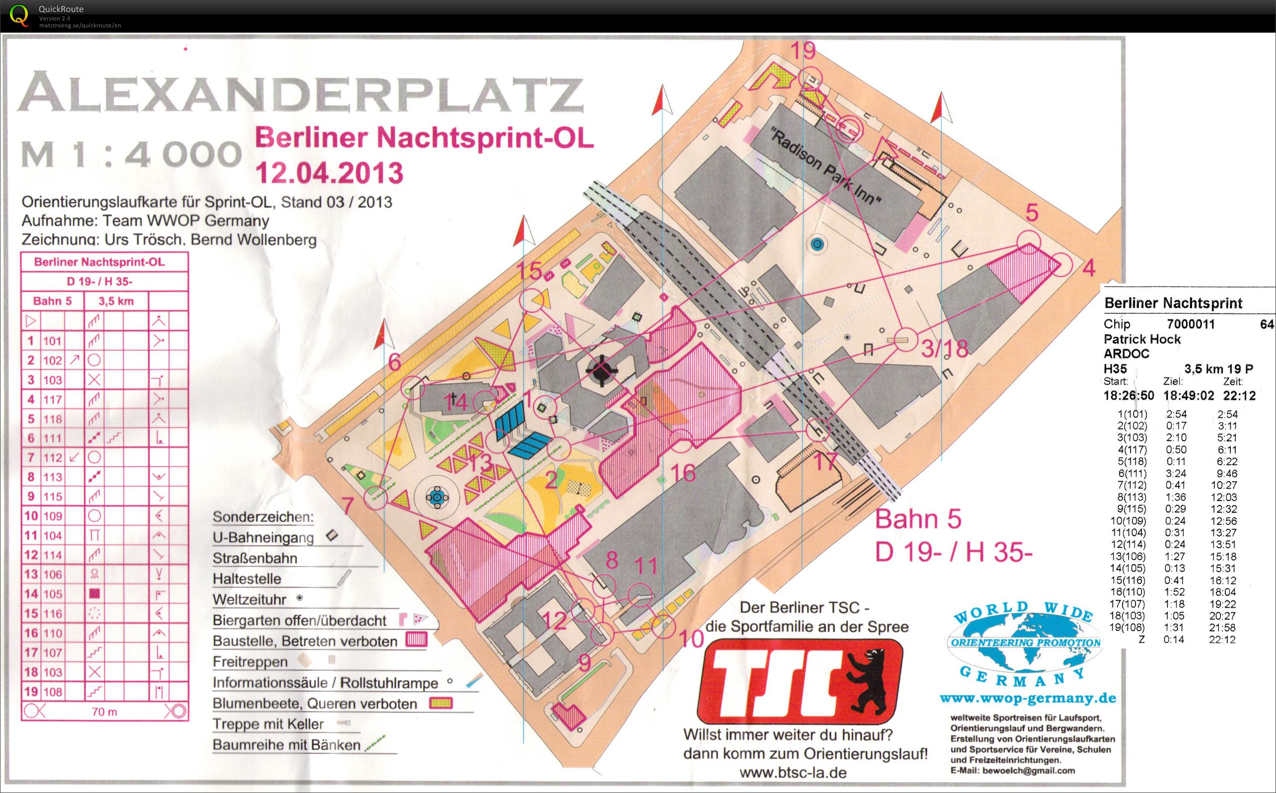Berliner Abendsprint (12.04.2013)