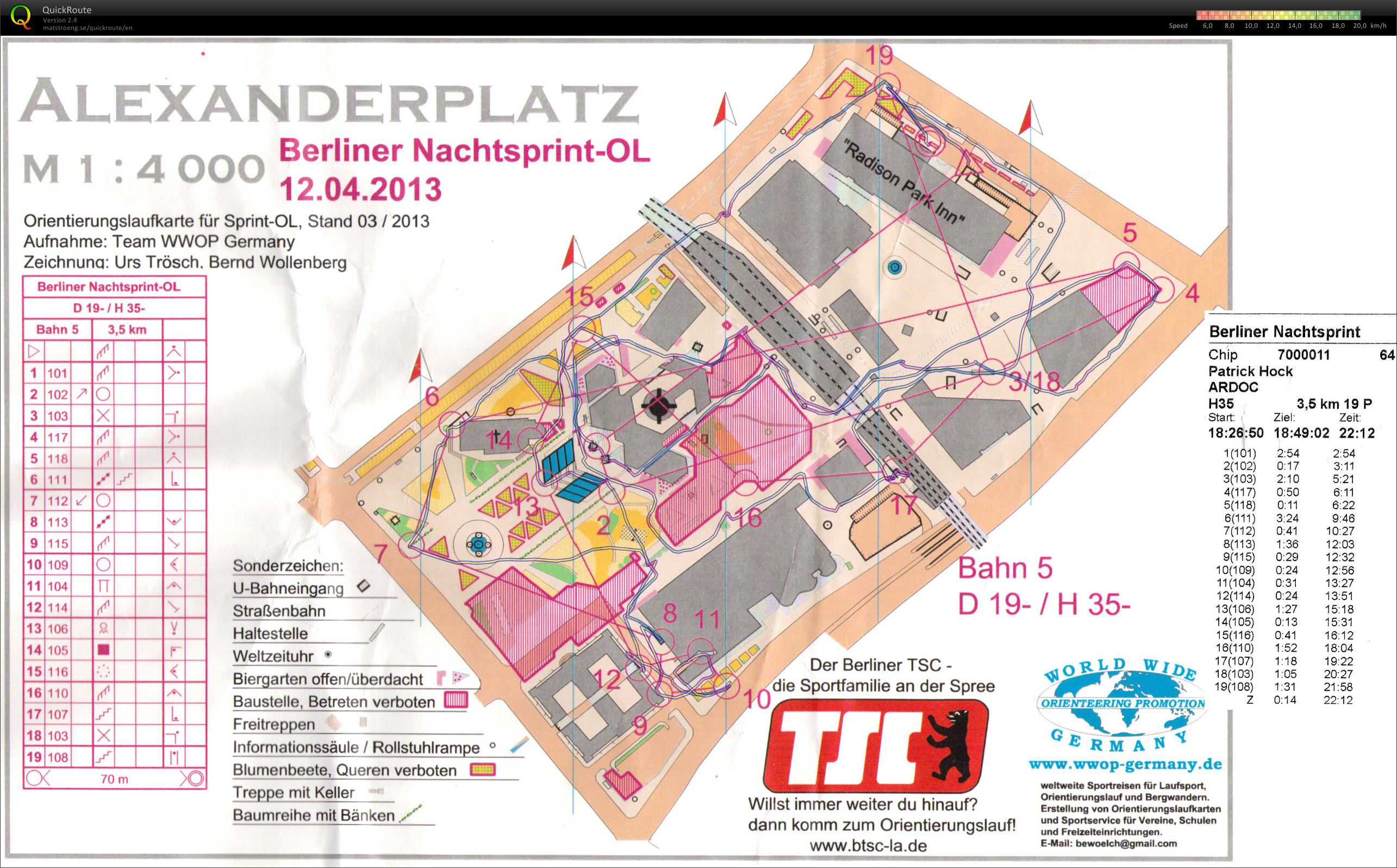 Berliner Abendsprint (12.04.2013)