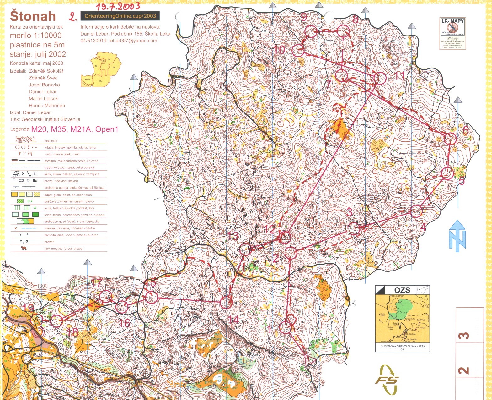 OrienteeringOnline.cup/2003 (19.07.2003)