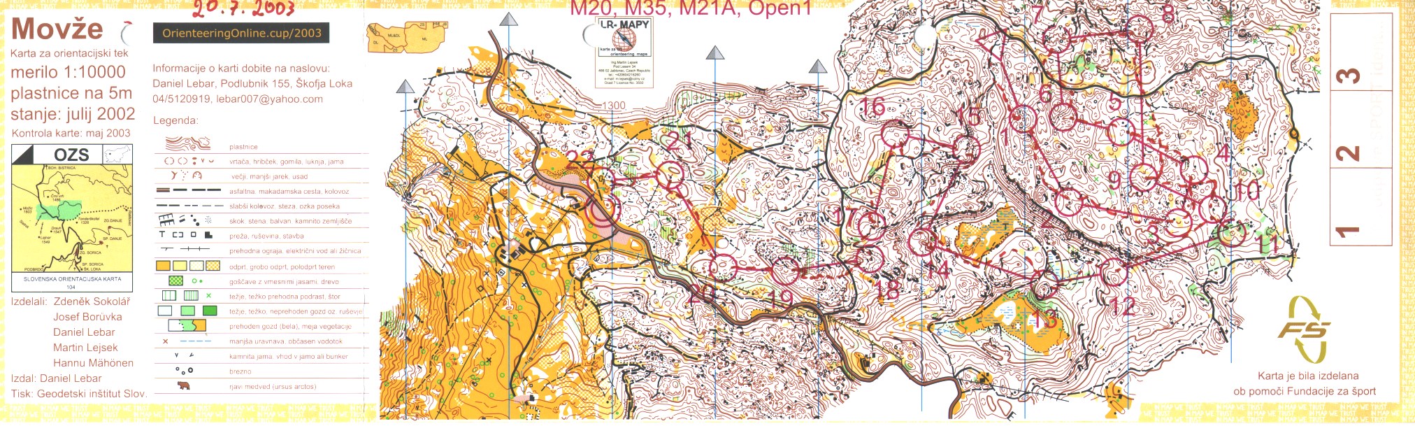 OrienteeringOnline.cup/2003 (20.07.2003)