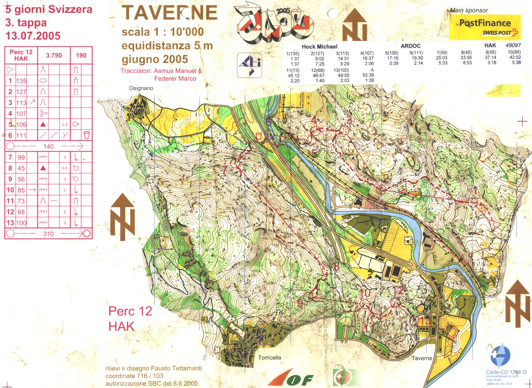 5 Tage Schweiz JWOC 2005 (13.07.2005)